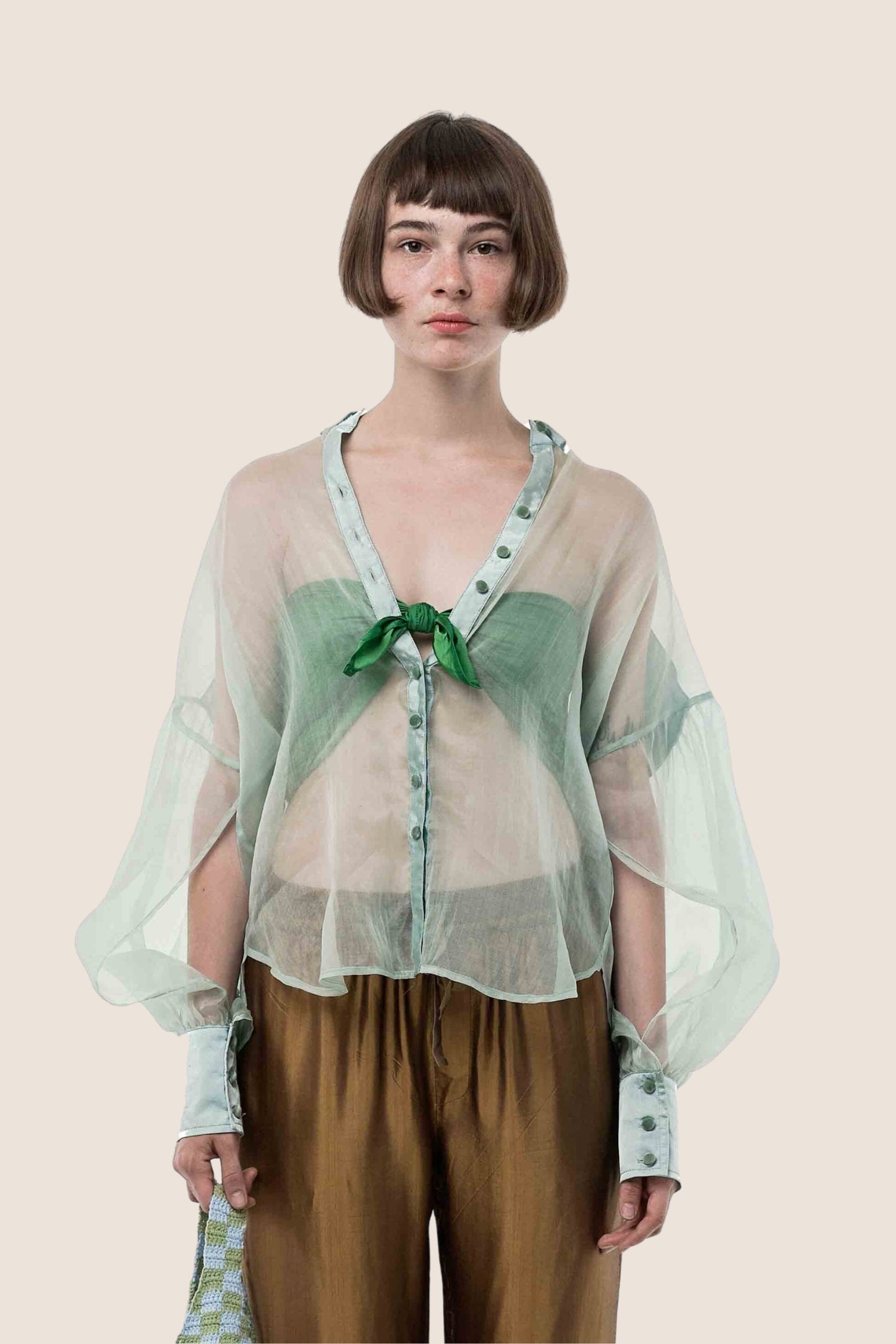 Transparent silk blouse - PREDORDER