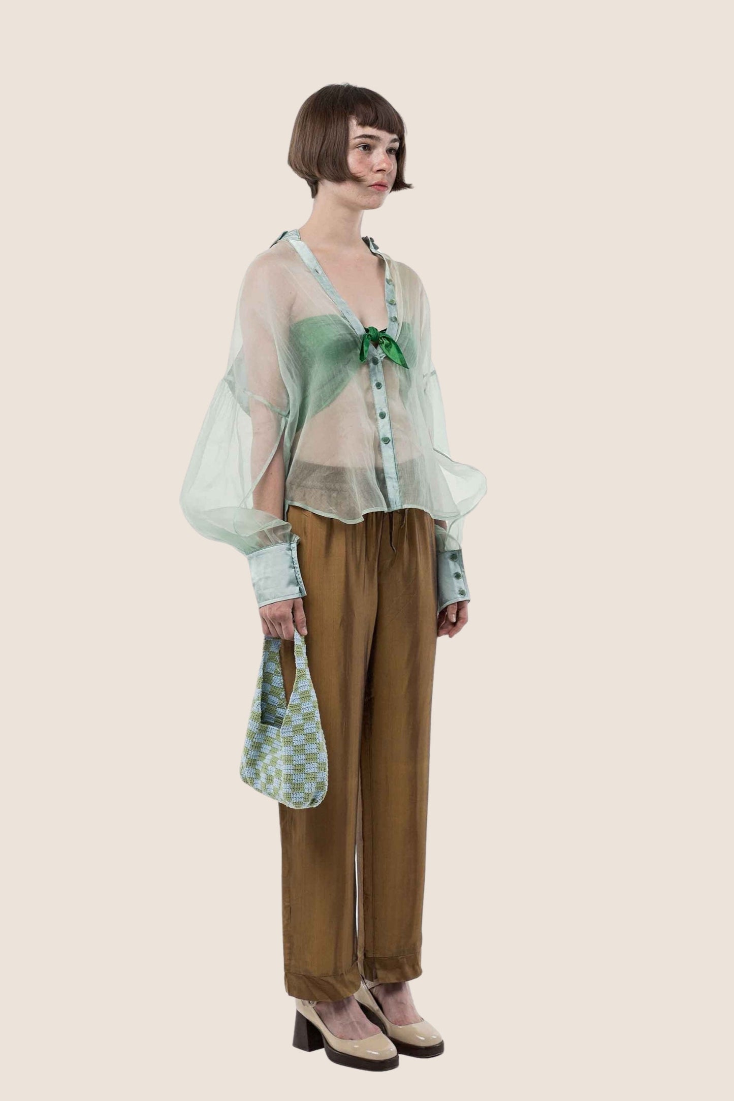 Transparent silk blouse - PREDORDER