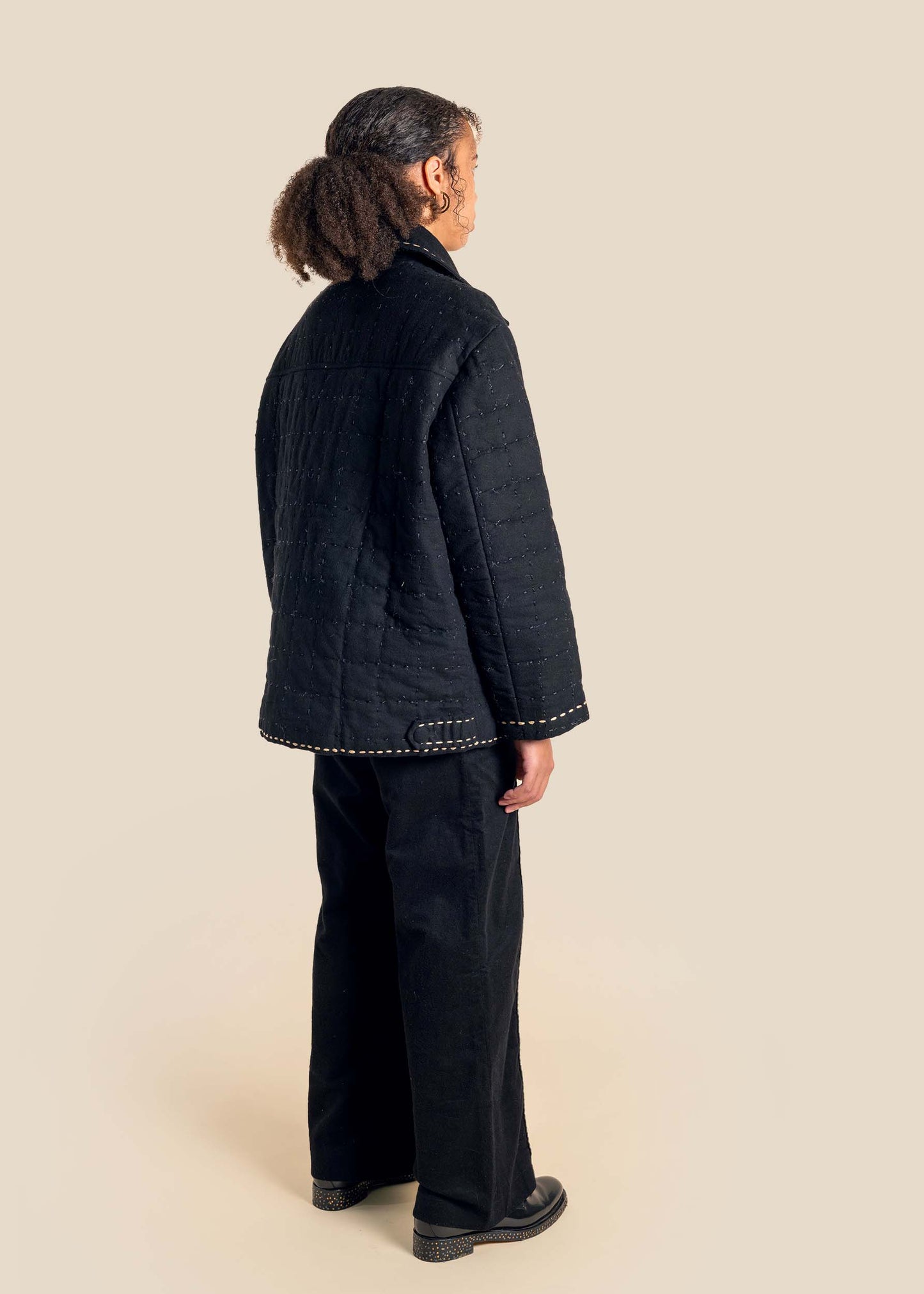 Quilted safari jacket