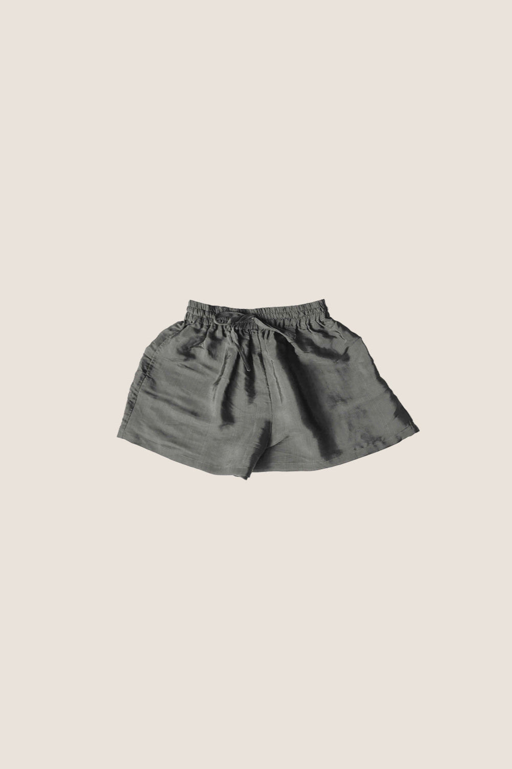 Blue Silk Shorts