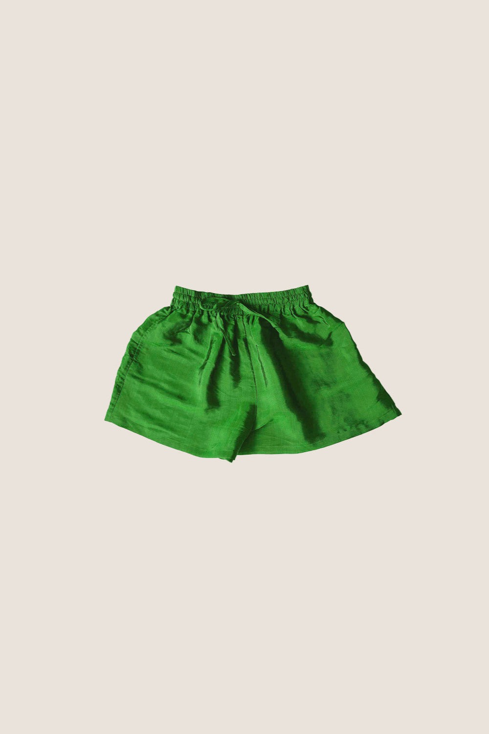 Blue Silk Shorts