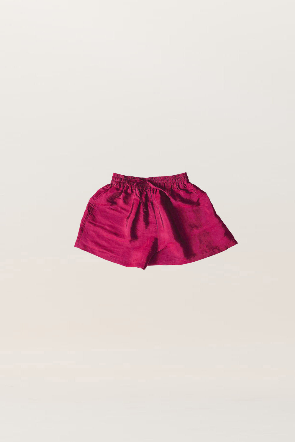 Blue Silk Shorts