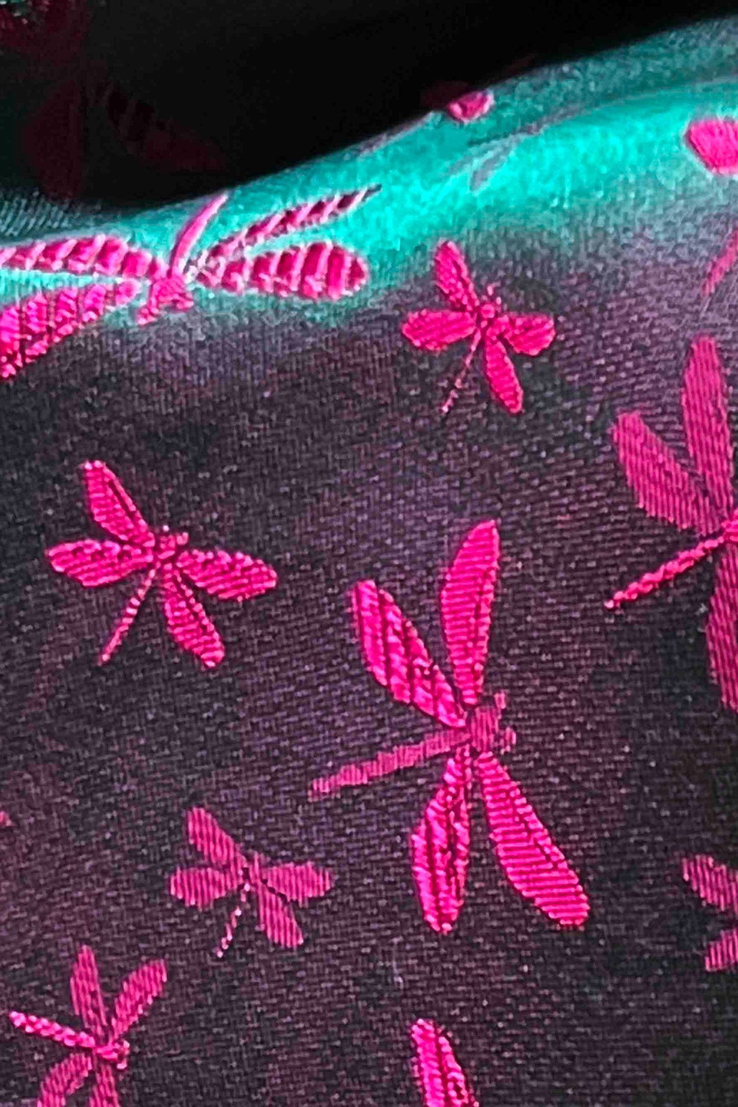 Bicolor Silk Ribbon Scarf