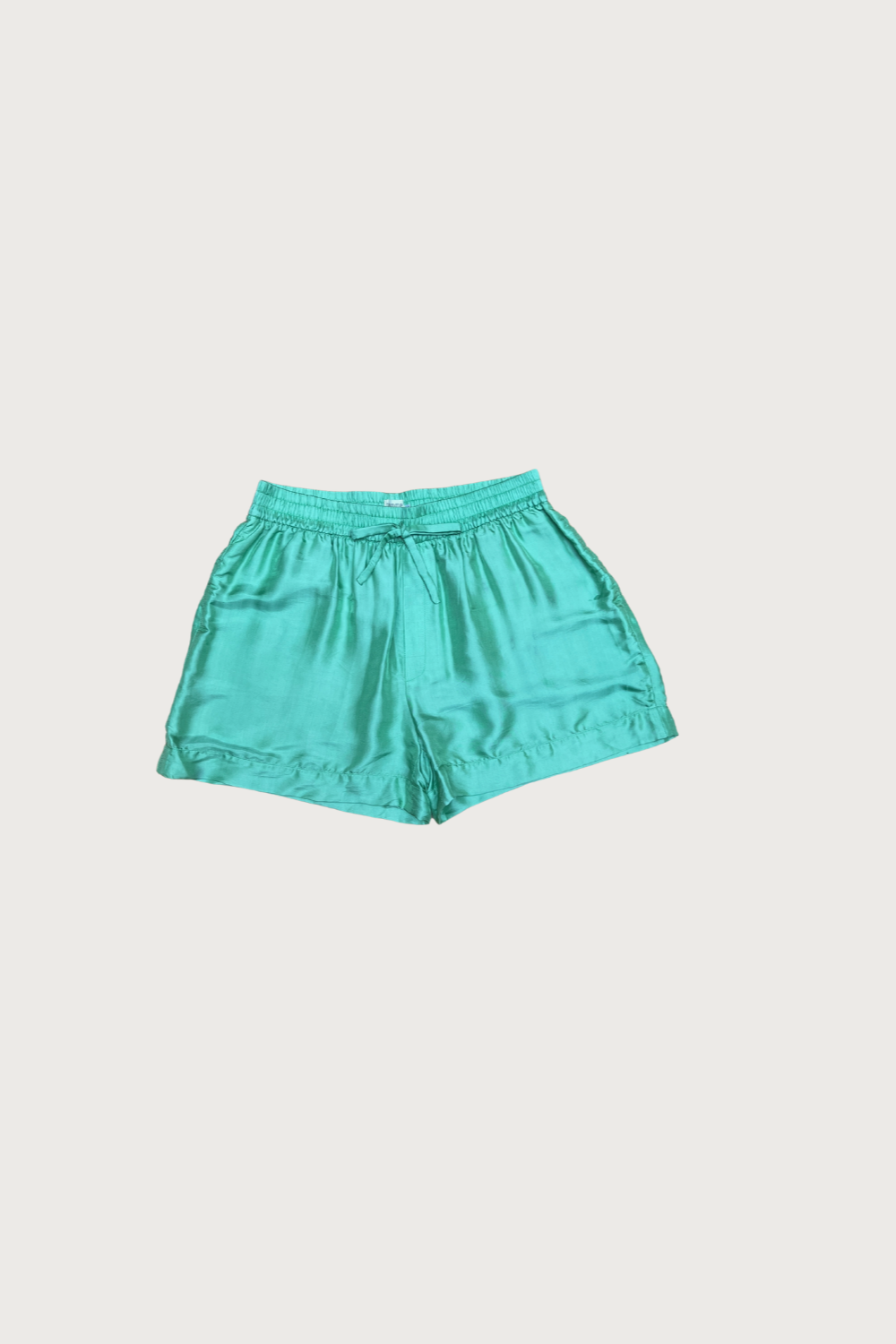 Blue Silk Shorts