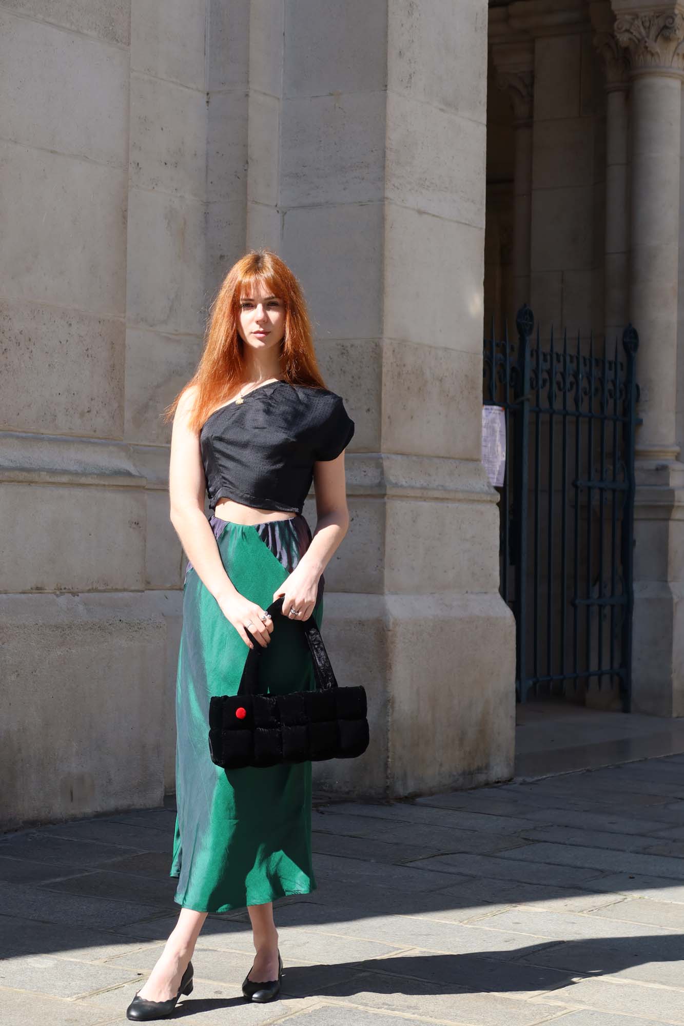 Off Shoulder Silk Top