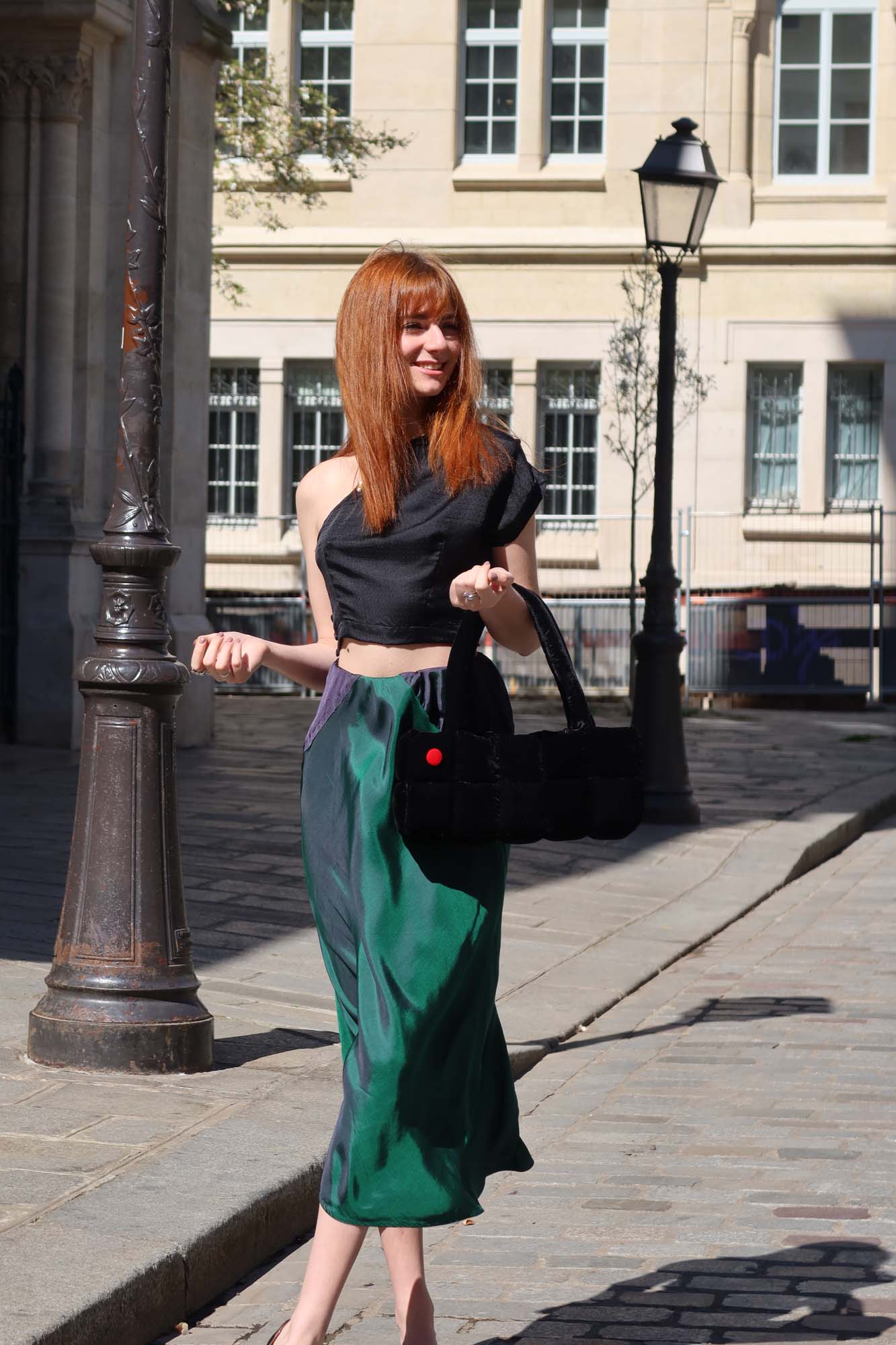 Off Shoulder Silk Top