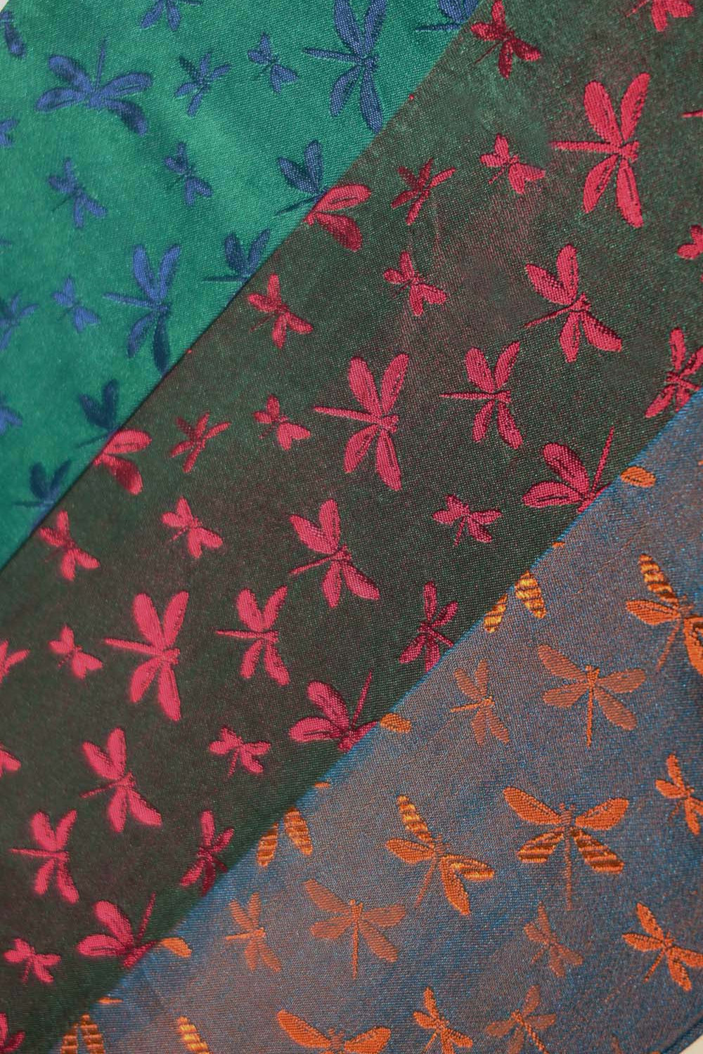 Bicolor Silk Ribbon Scarf