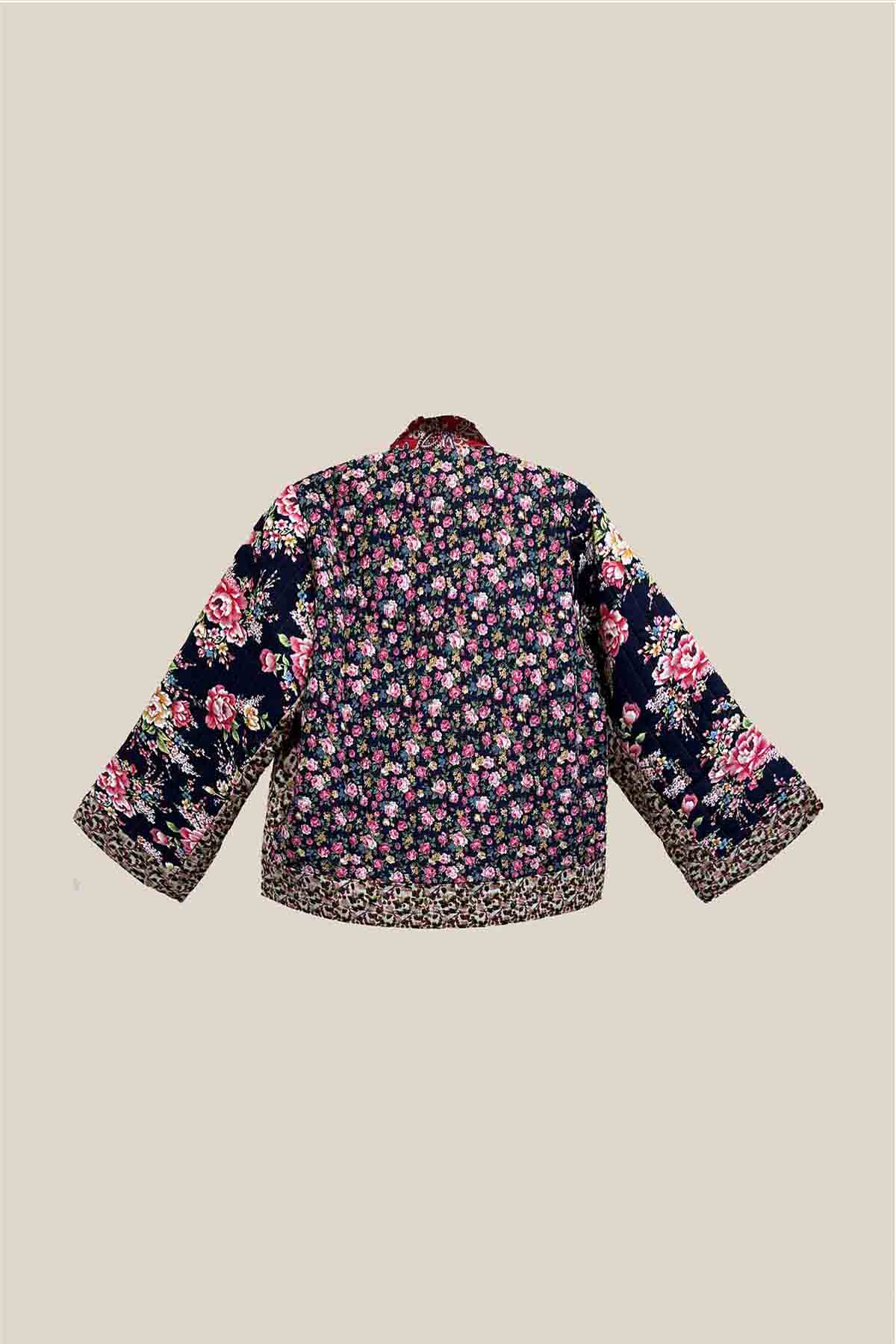 Reversible Cotton Quilted Kimono Jacket – 100% Cotton