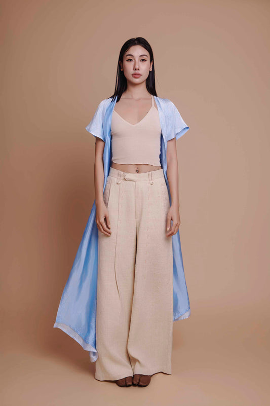 Mint Brocade Silk Dress Lily