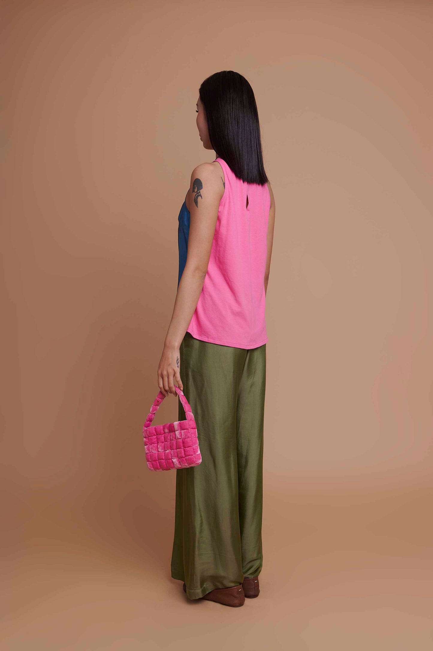 Sage Silk Trousers