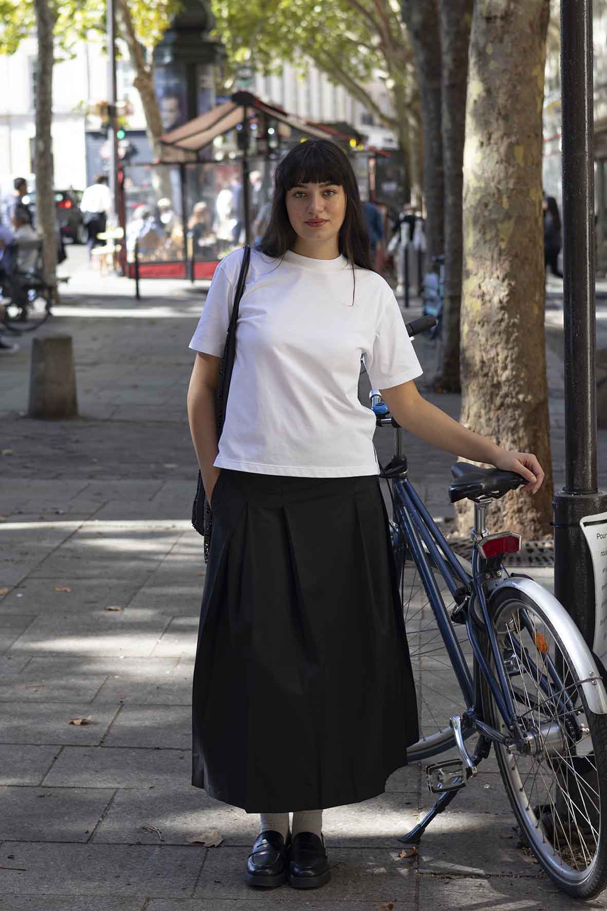 Long A-Line Skirt with Front Pleats – Elegant & Easy to Wear