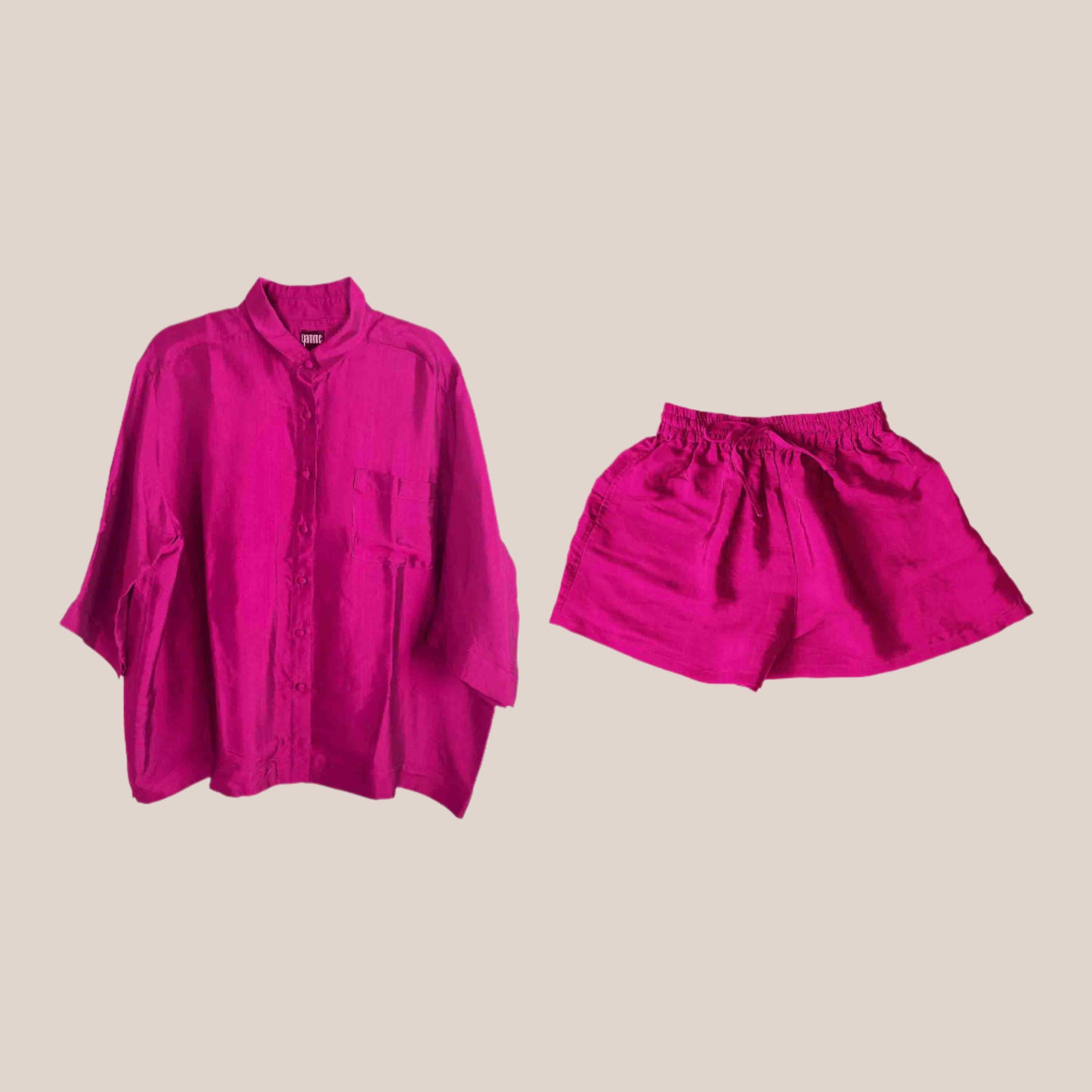 Set Silk Shirt and Shorts