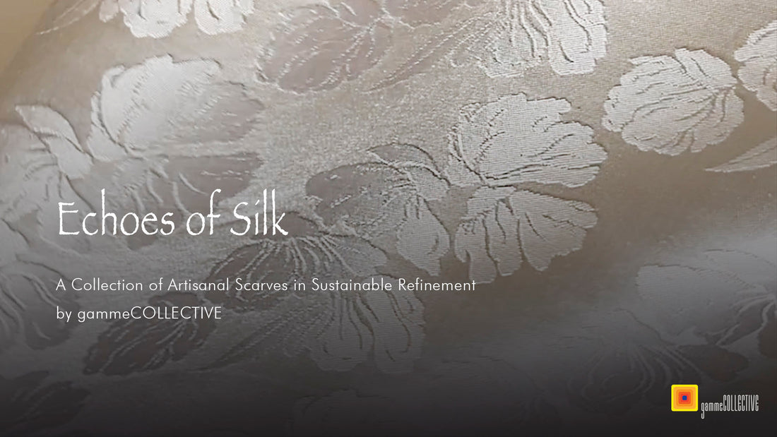 Echoes of Silk: A Collection of Artisanal Scarves in Sustainable Refinement by gammeCOLLECTIVE