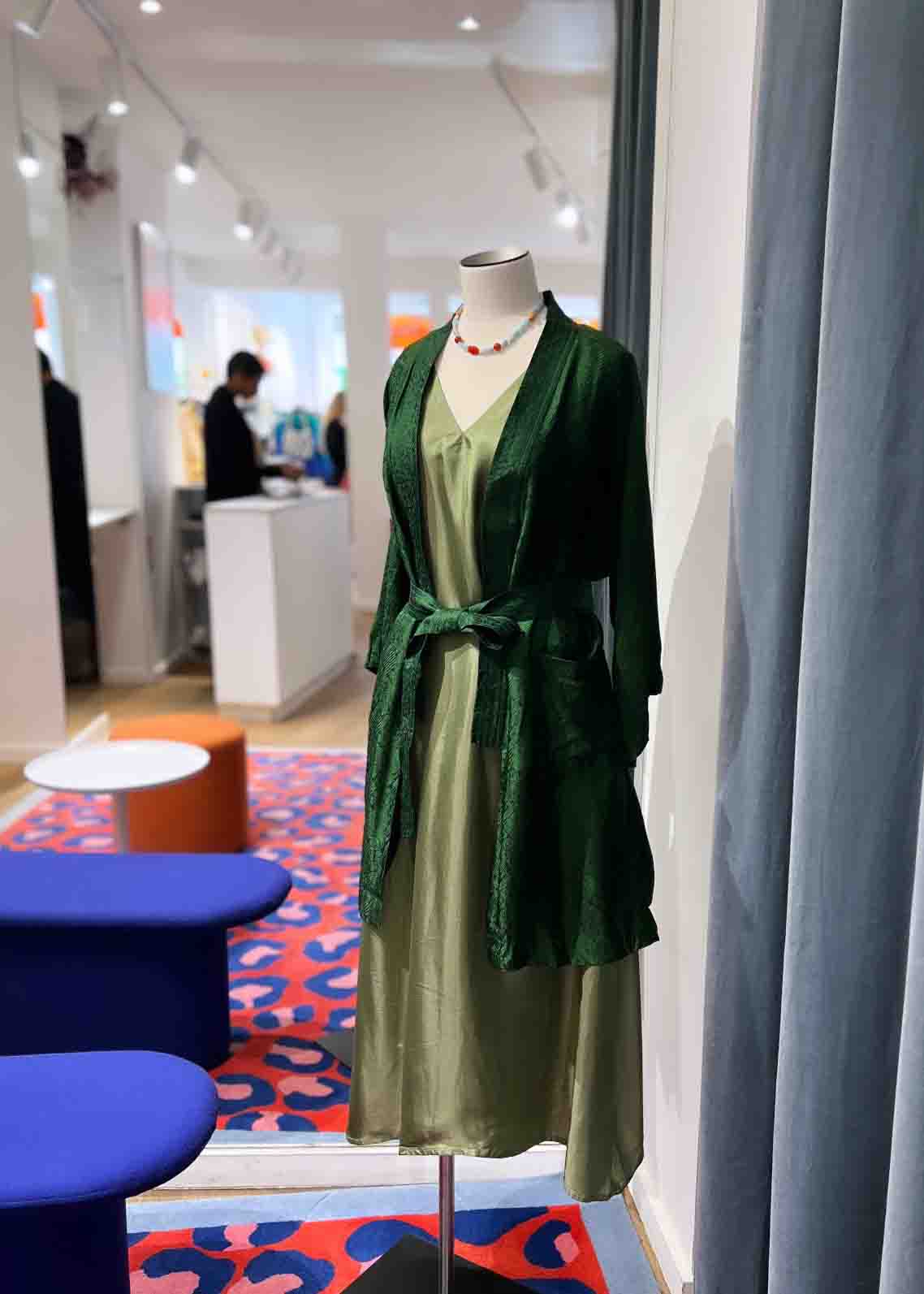 Green Kimono Robe