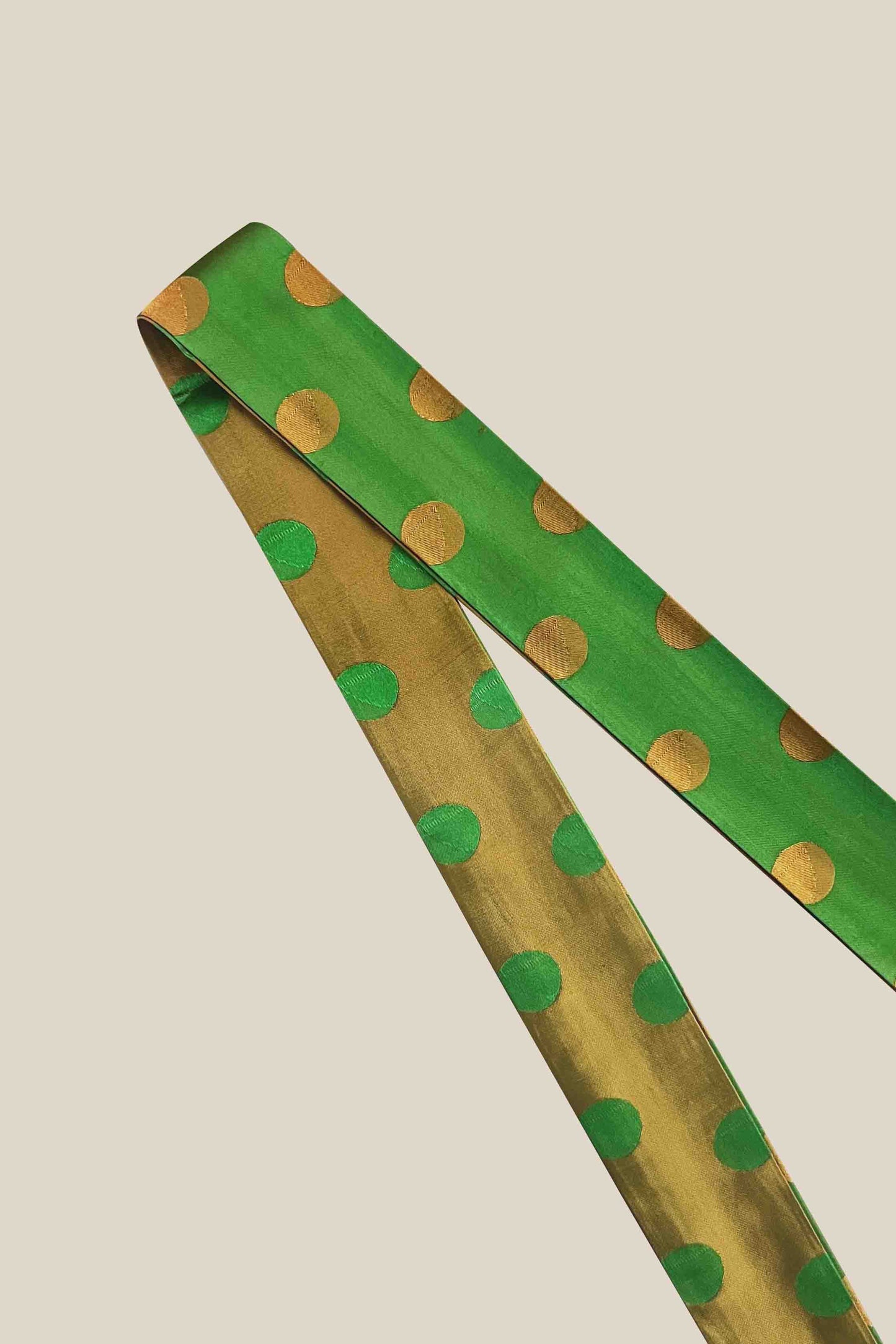 Polka Dot Silk Twilly Scarf