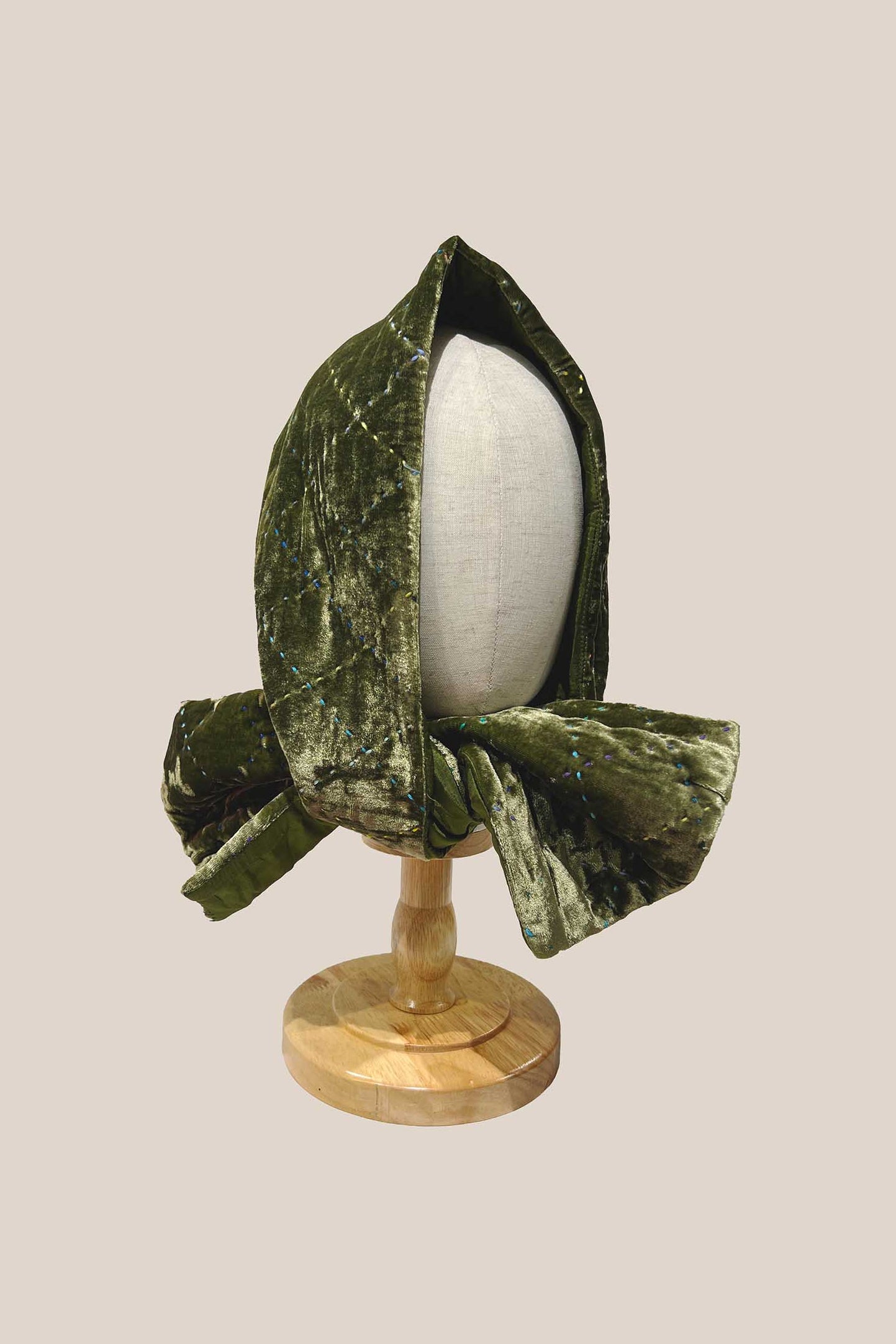 Hand-Quilted Silk Velvet Scarf