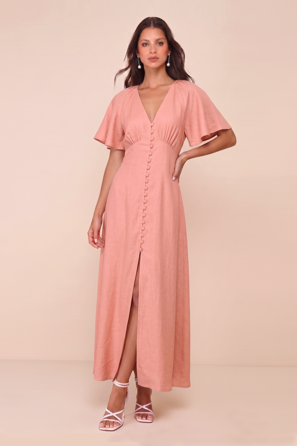 Rose Pink Silk Dress Lily – gammeCOLLECTIVE