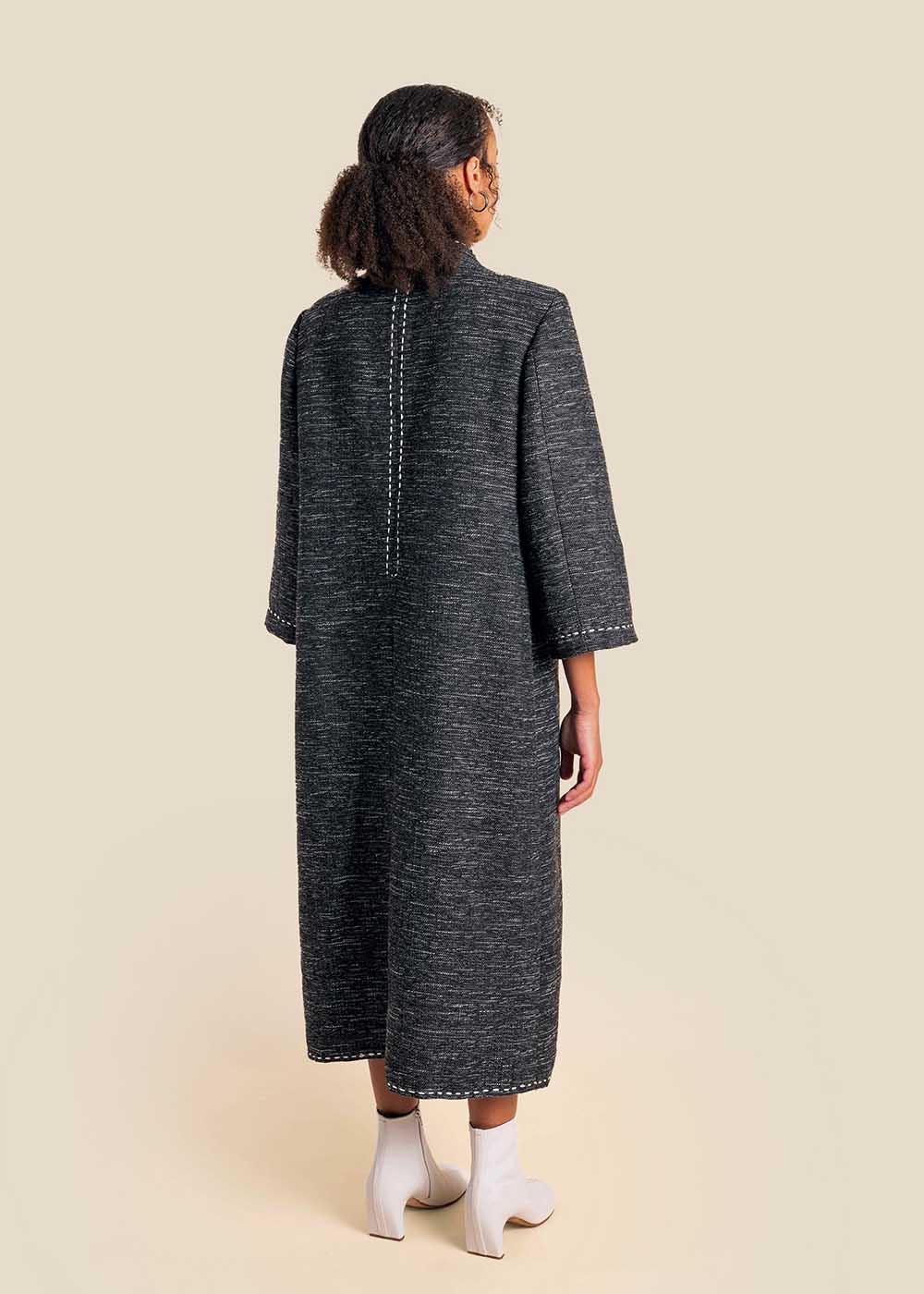 Long Wool dress midi