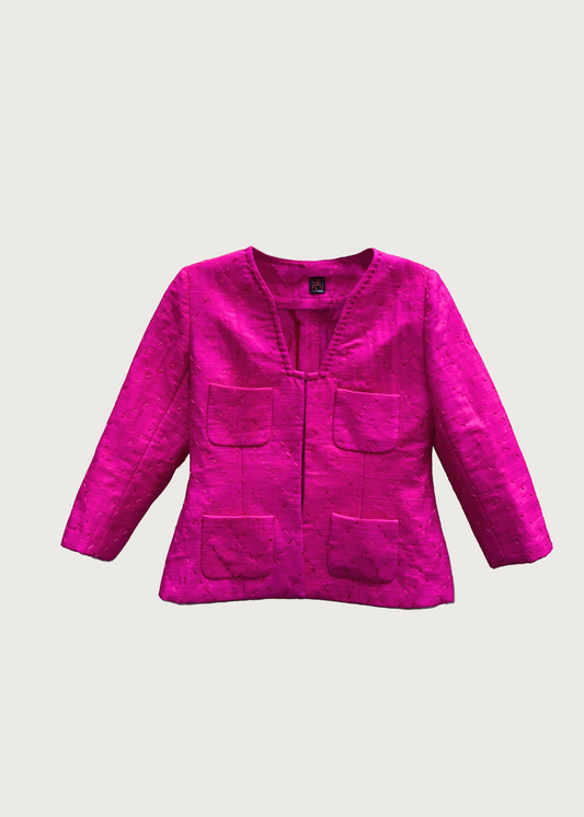 Quilted Jacket Magenta