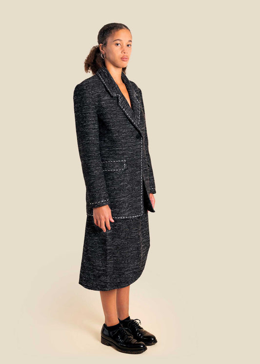 Tailored jacket blazer and skirt