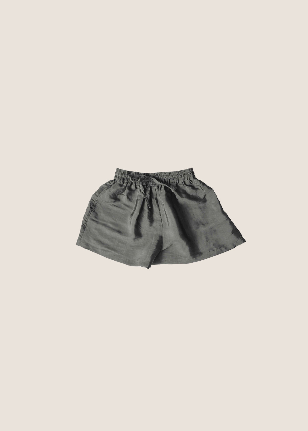 Green Silk Shorts