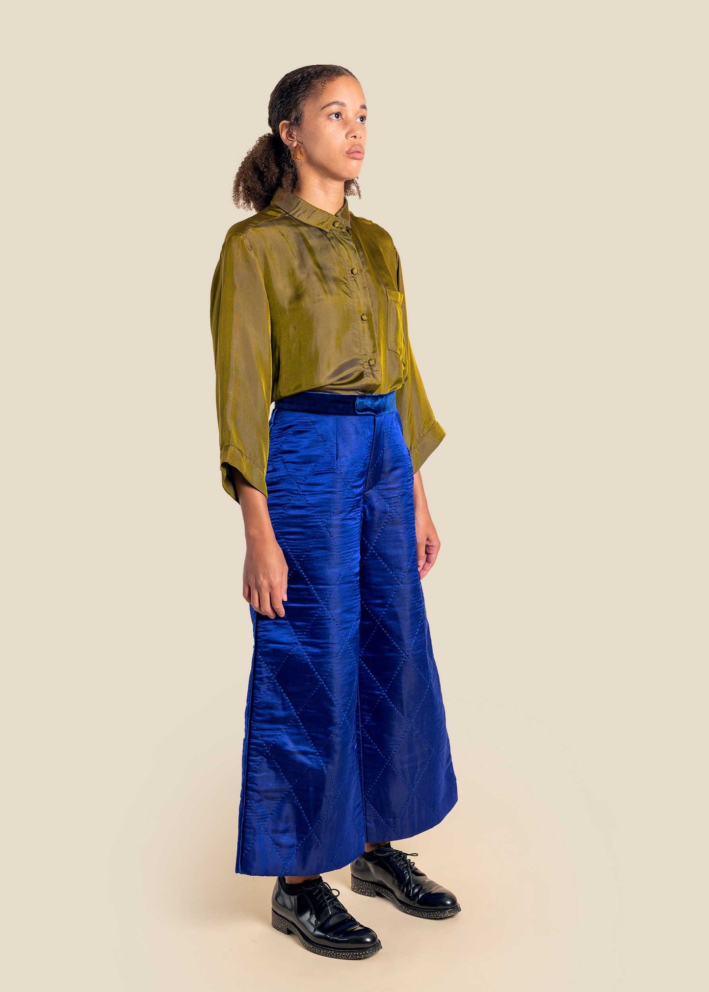 Green Silk Shirt