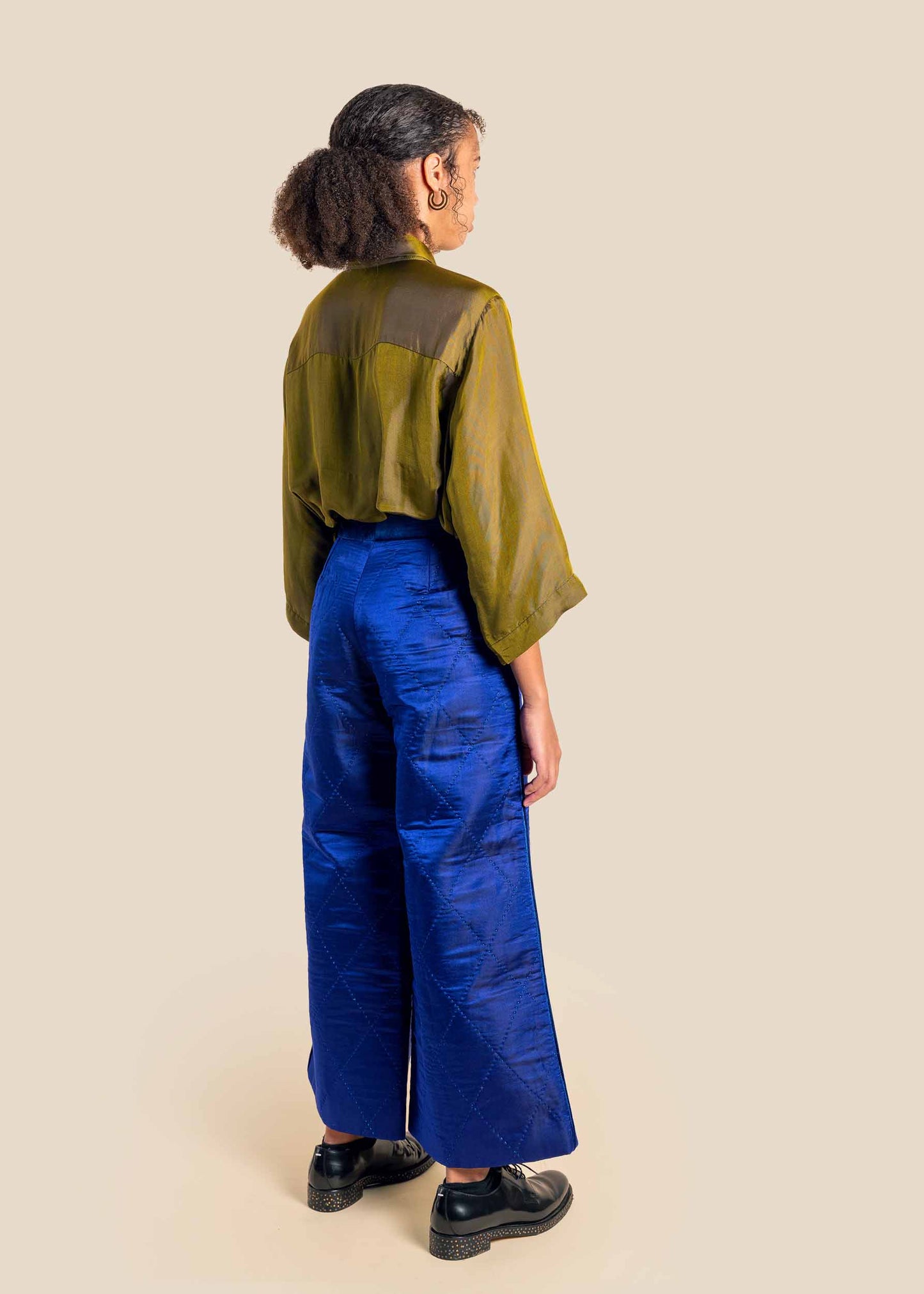 Green Silk Shirt