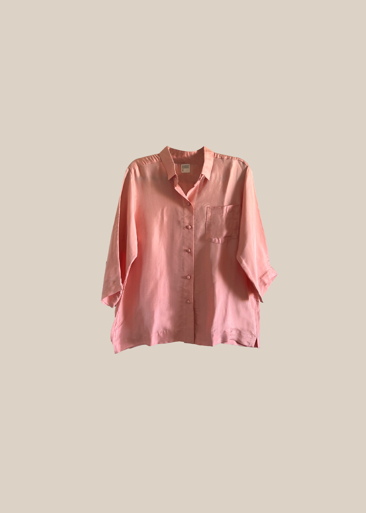 Magenta Silk Shirt