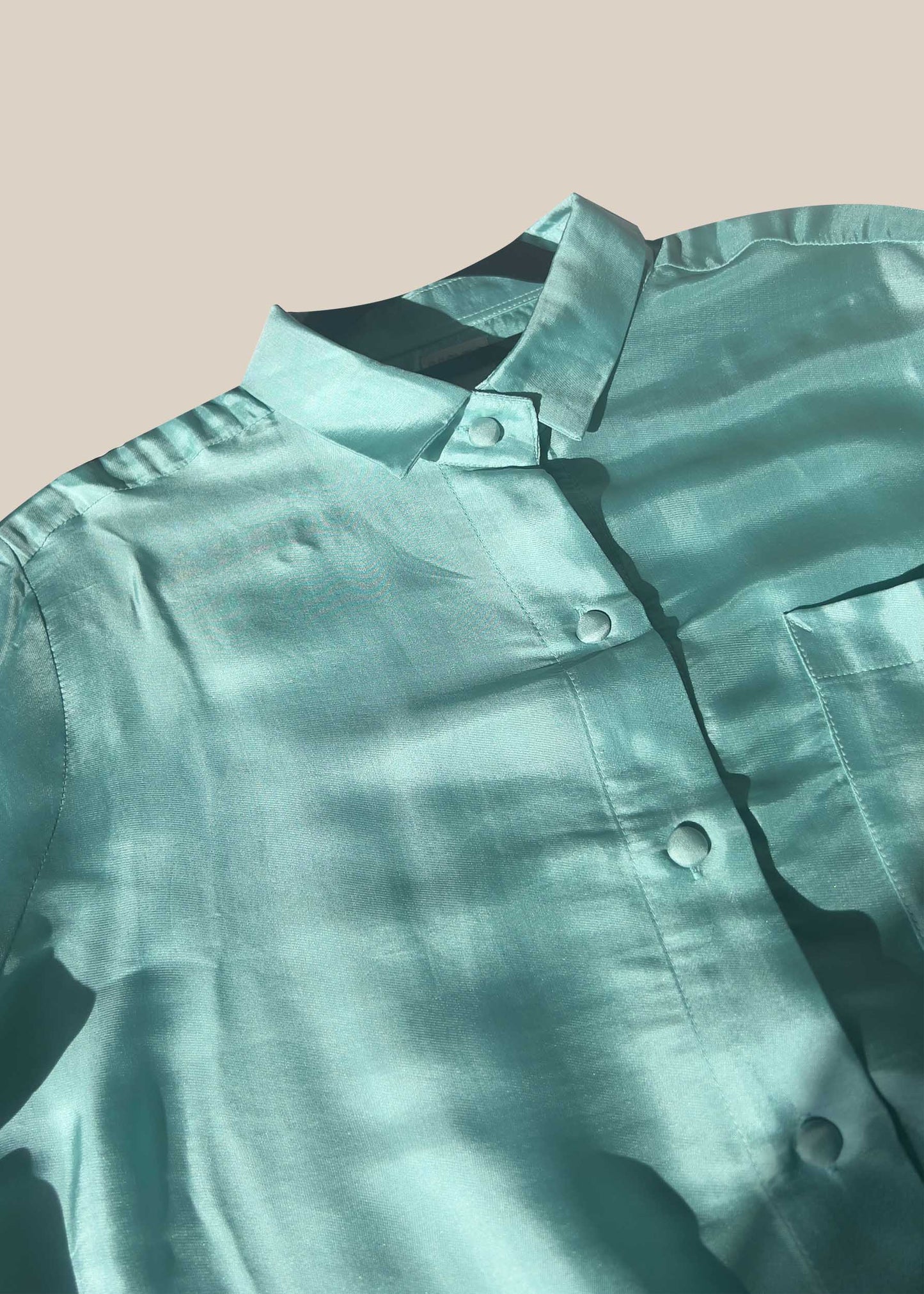 Green Silk Shirt