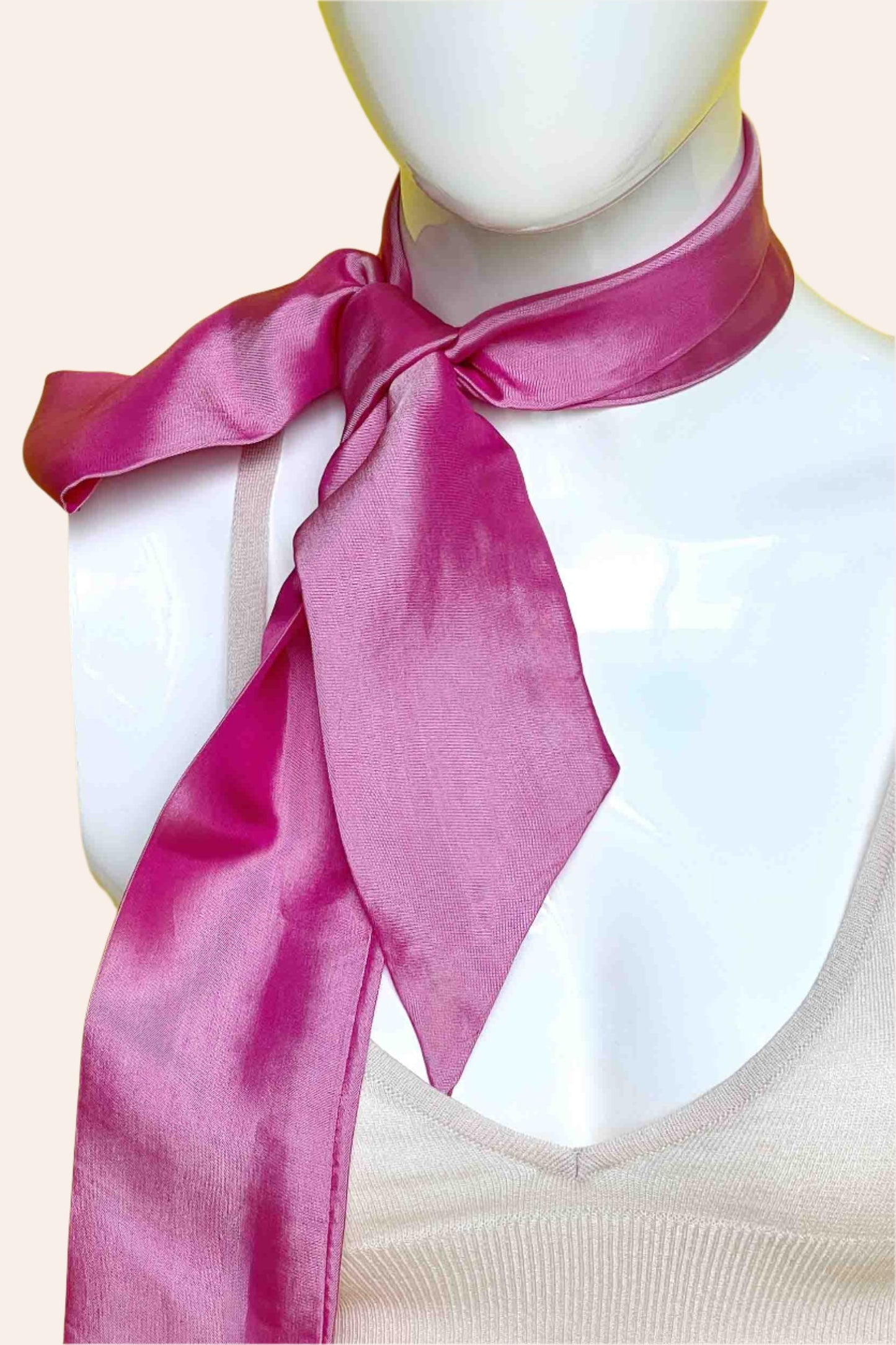 Long Silk Ribbon Scarf