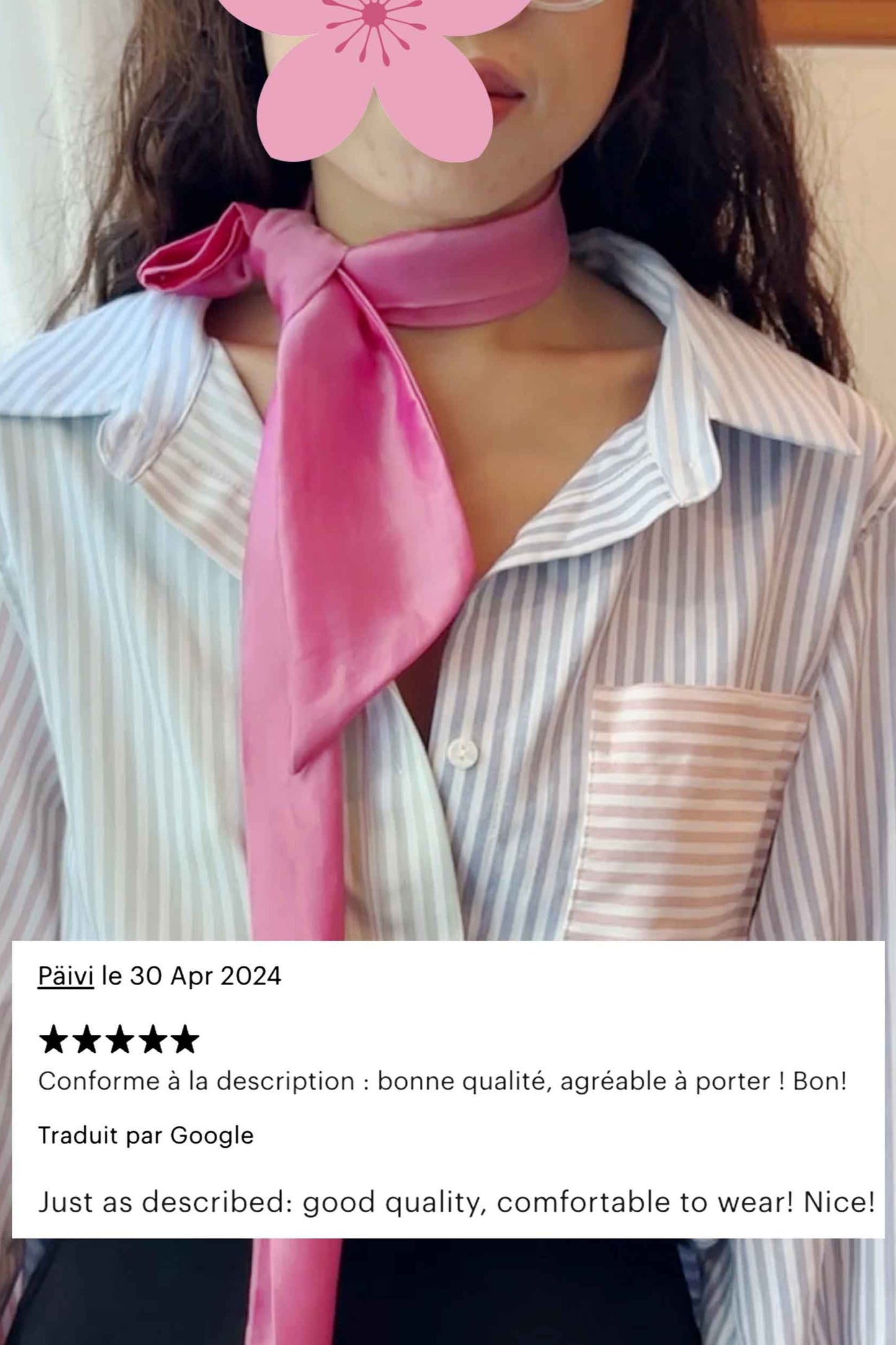 Long Silk Ribbon Scarf