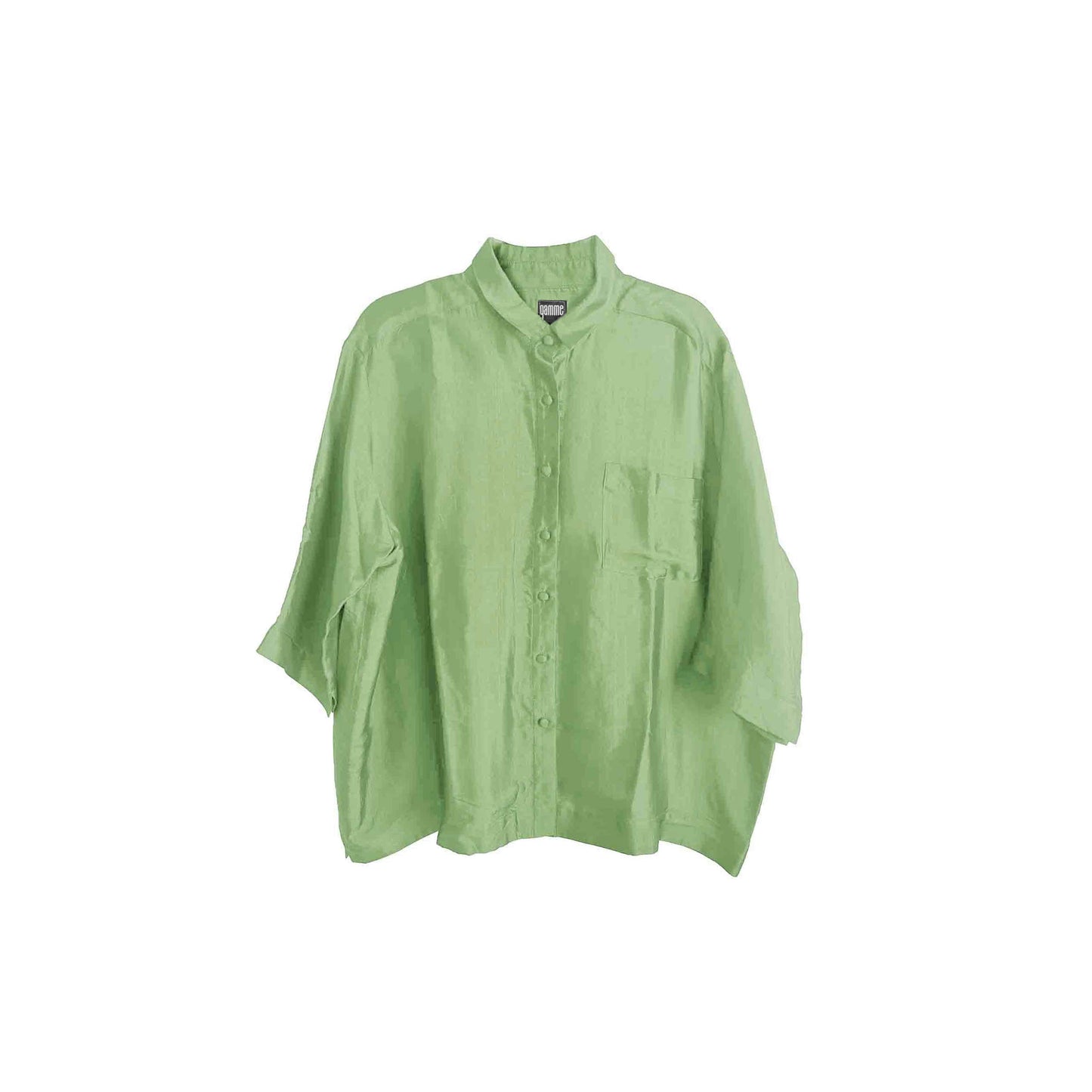 Olive Silk Shirt