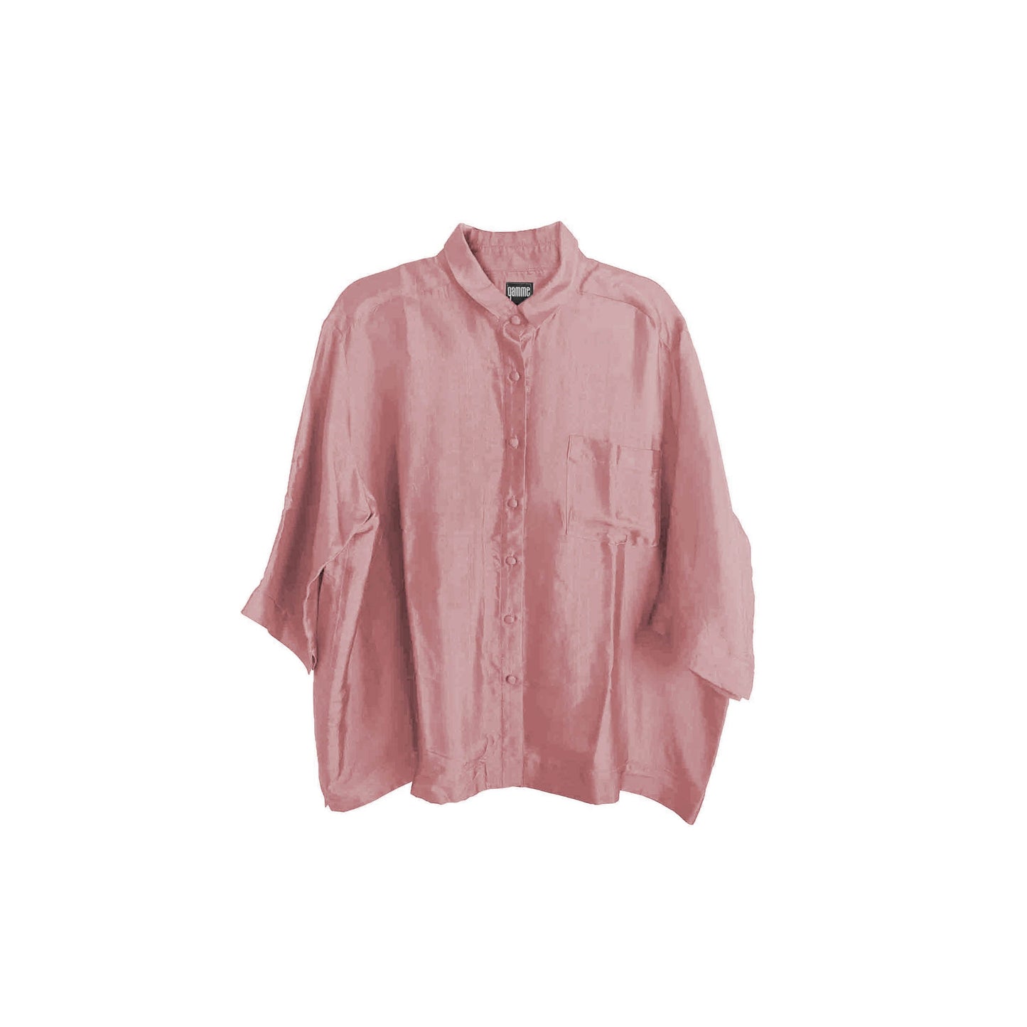 Magenta Silk Shirt