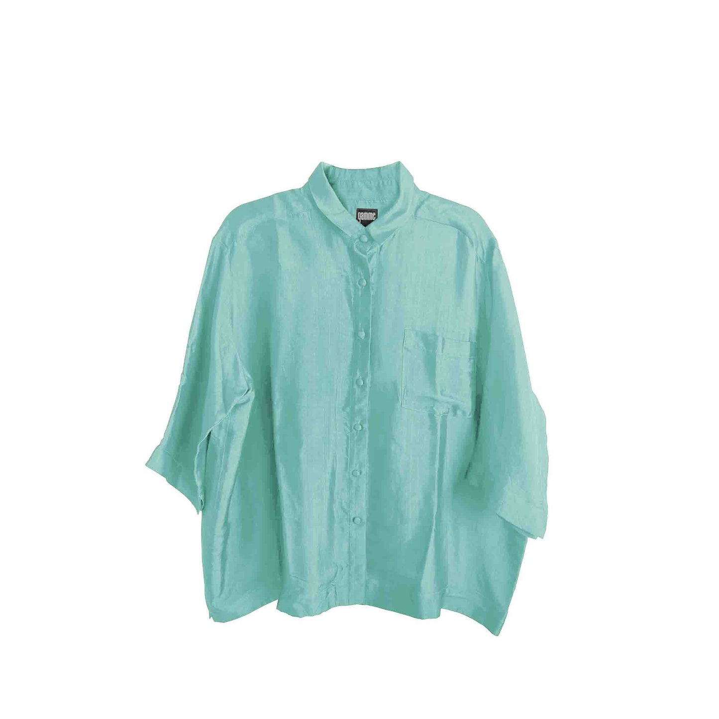 Olive Silk Shirt