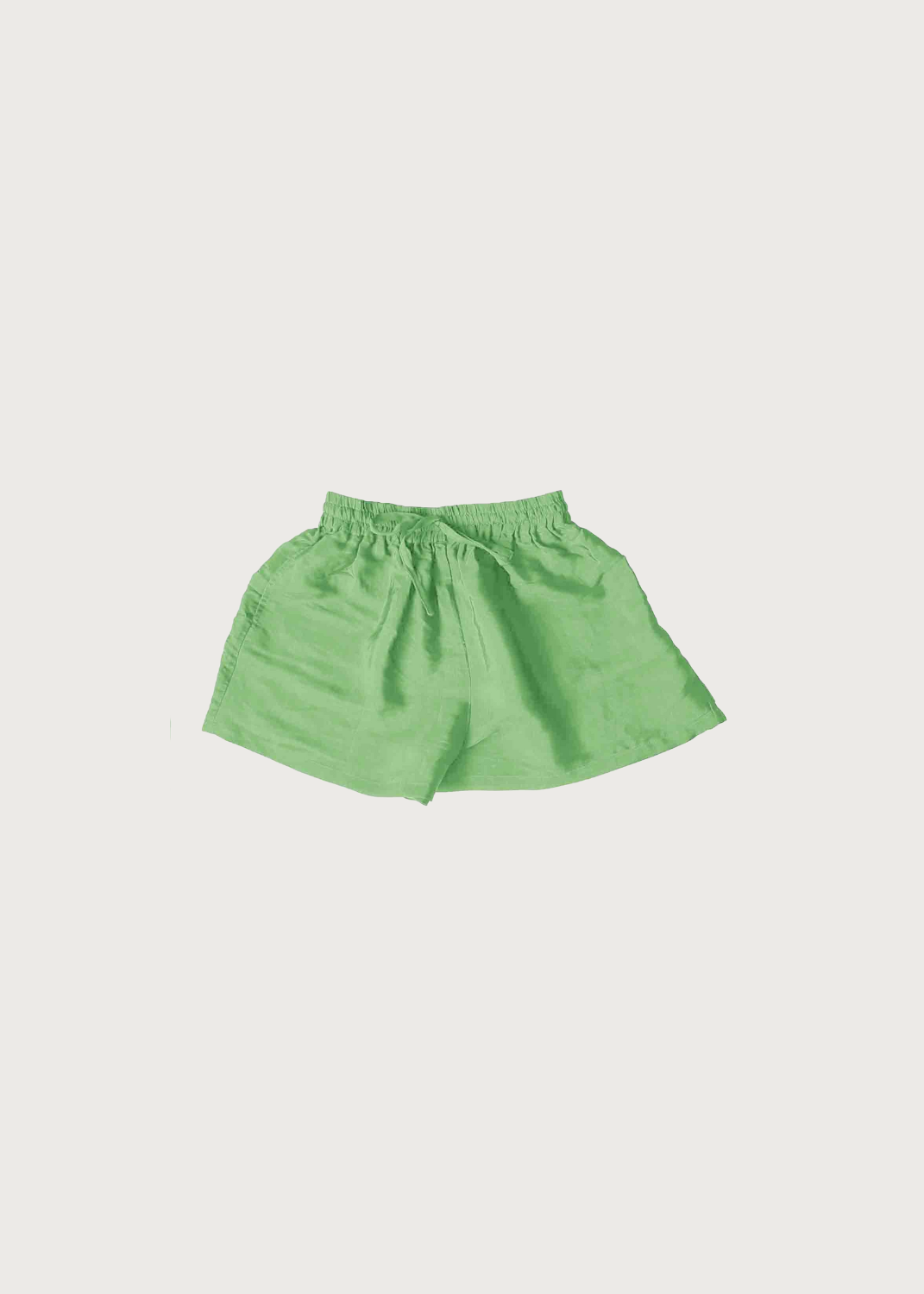 Green Silk Shorts