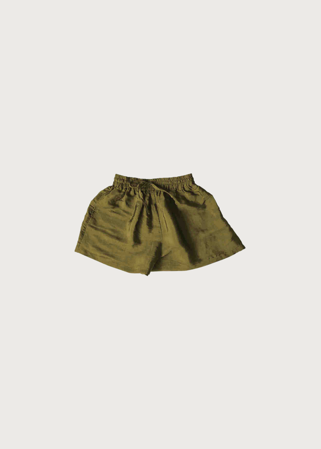 Green Silk Shorts