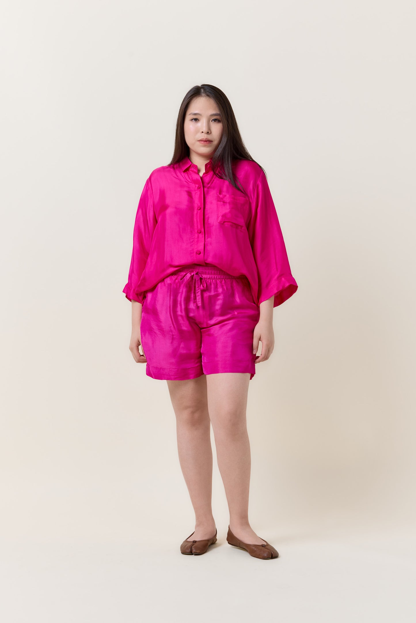 Set Silk Shirt and Shorts