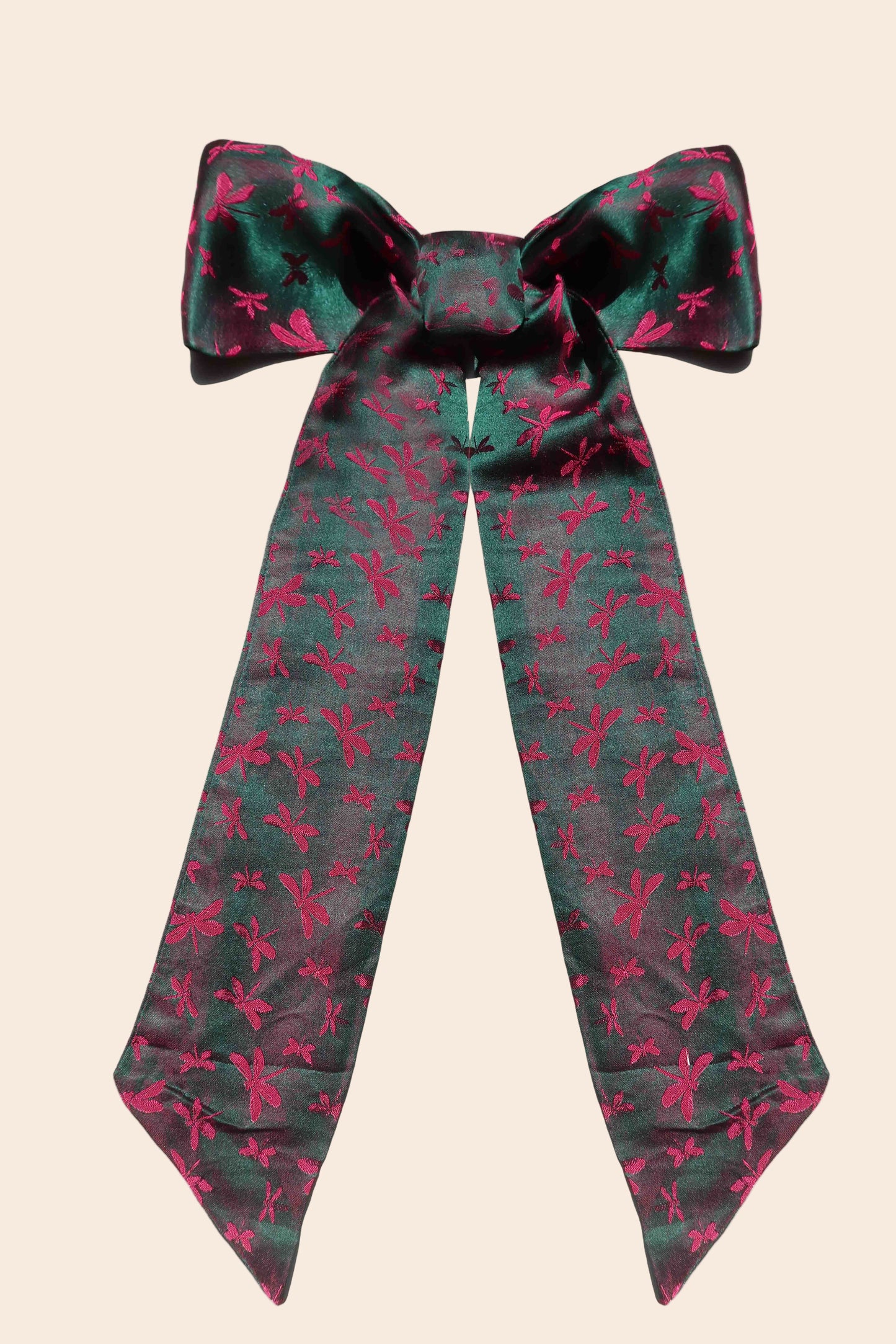 Bicolor Silk Ribbon Scarf