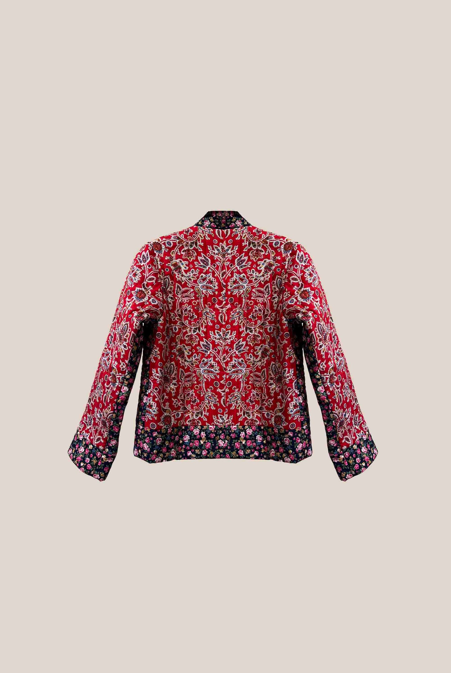 Reversible Cotton Quilted Kimono Jacket – 100% Cotton