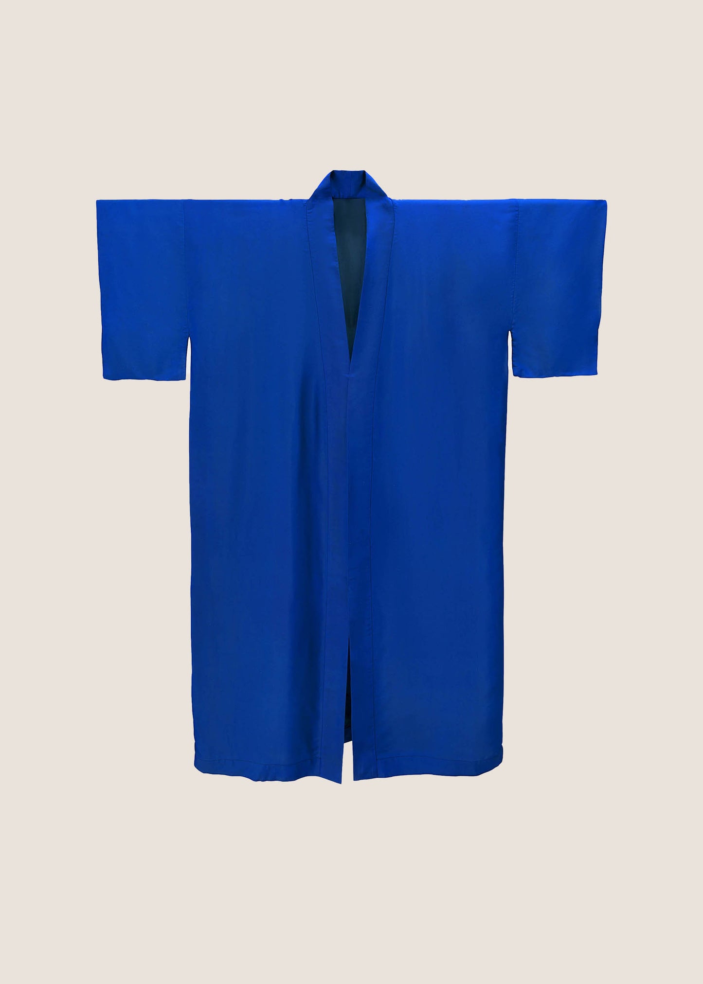 Long Silk Blue Kimono