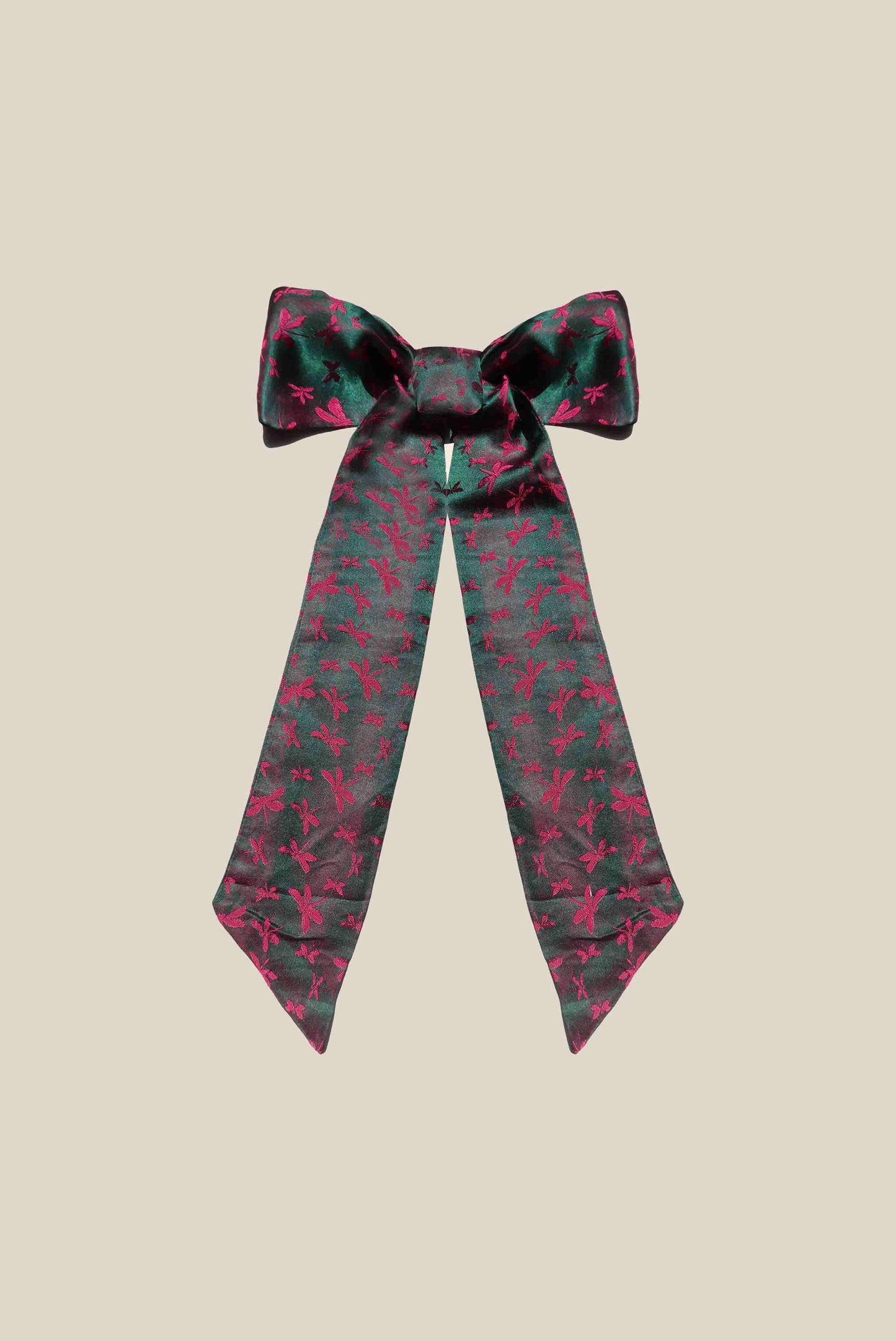 Bicolor Silk Twilly Scarf