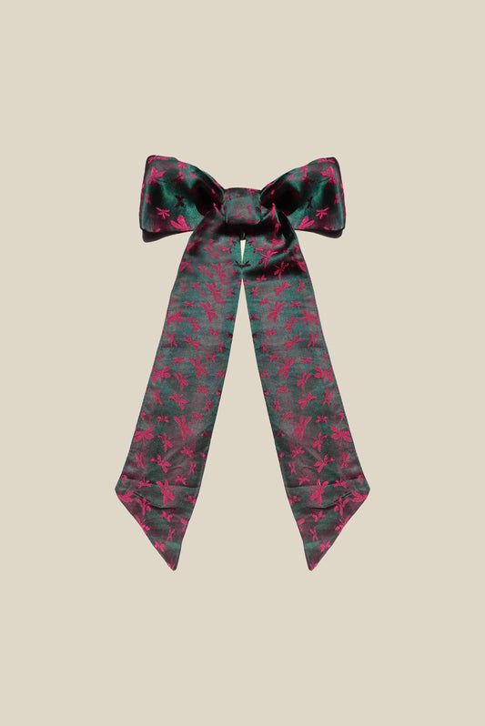 Bicolor Silk Twilly Scarf