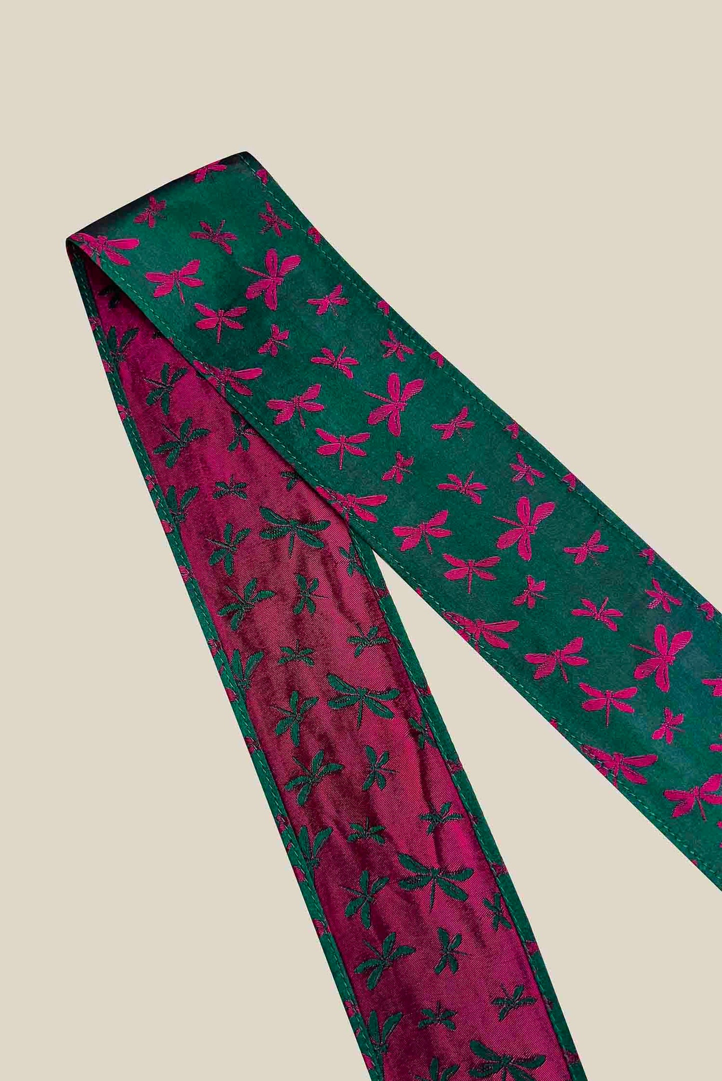 Bicolor Silk Twilly Scarf