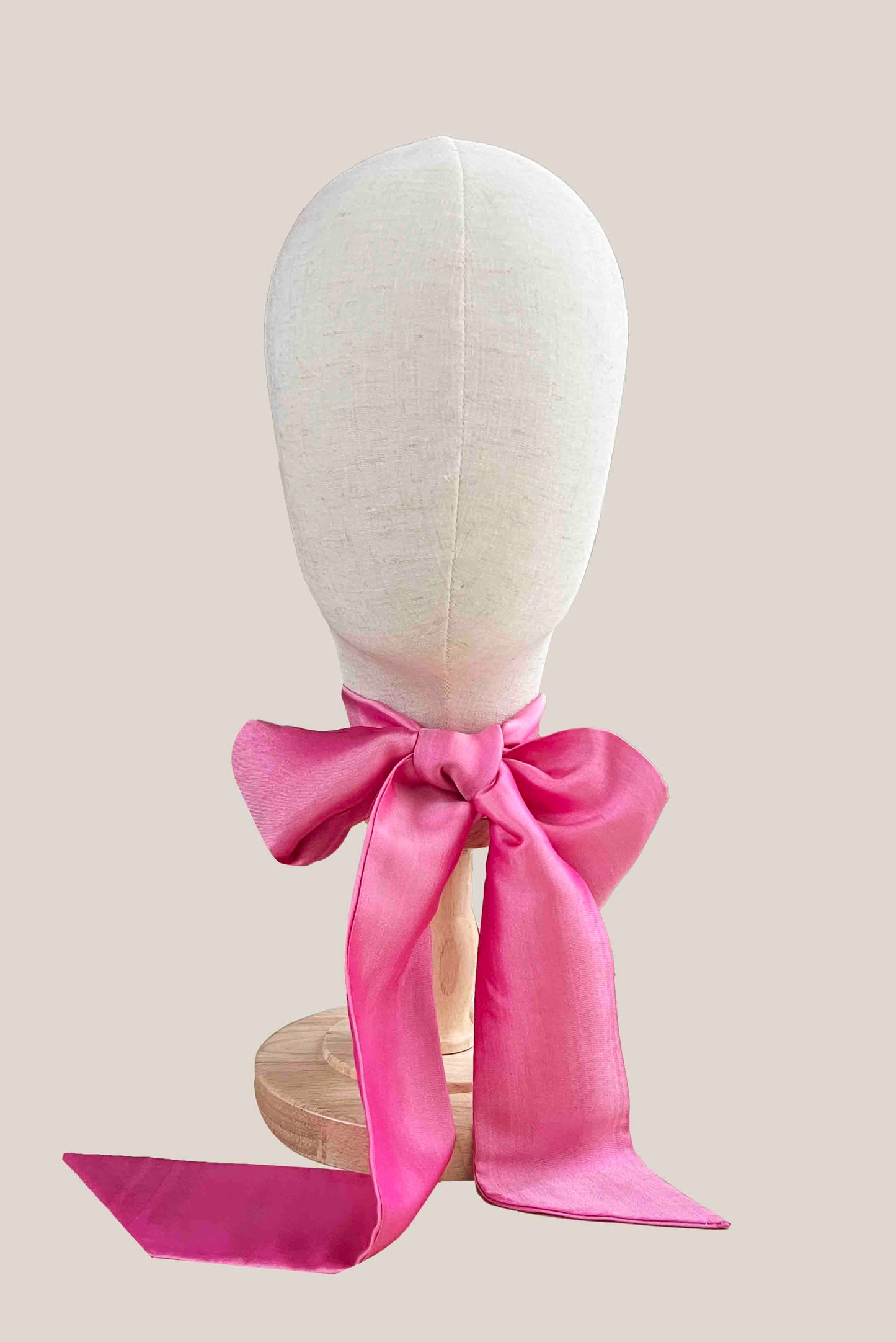 Pink Silk Twilly Scarf