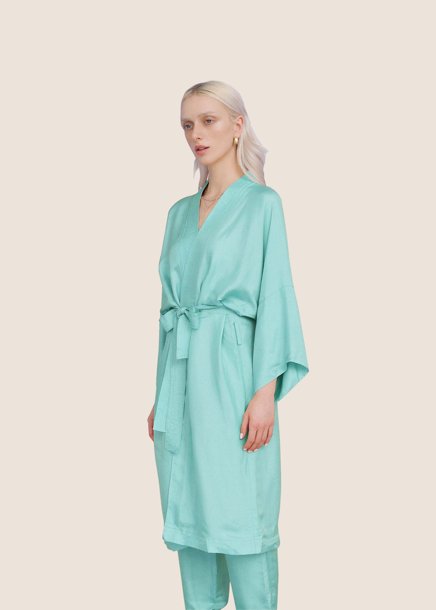 Mint Signature Kimono Set