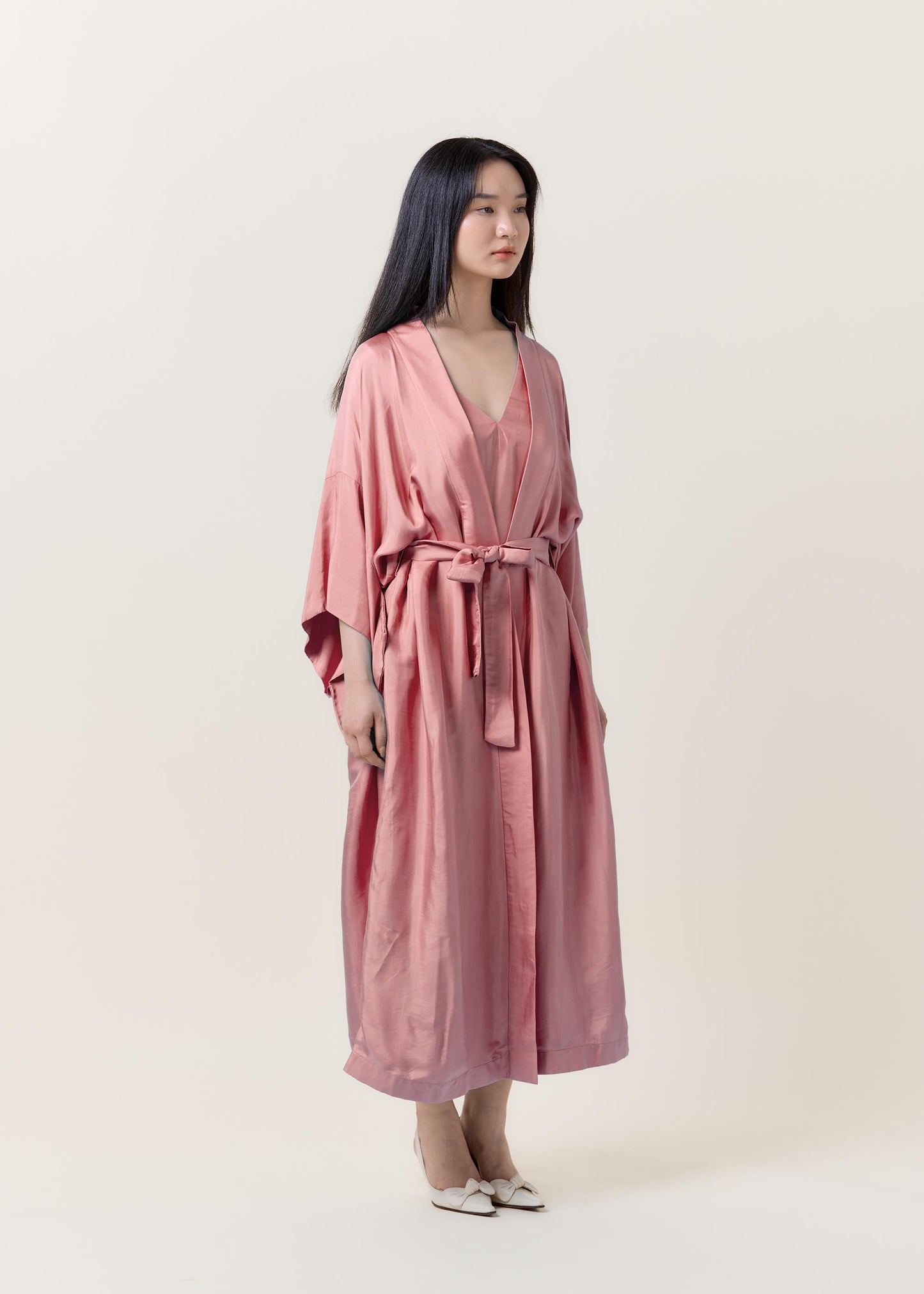 Long Kimono Pink Blush