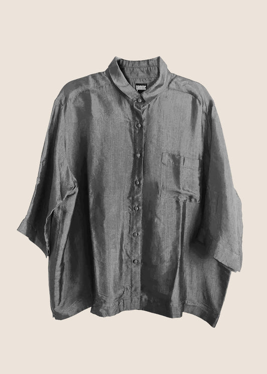 Grey Silk Shirt