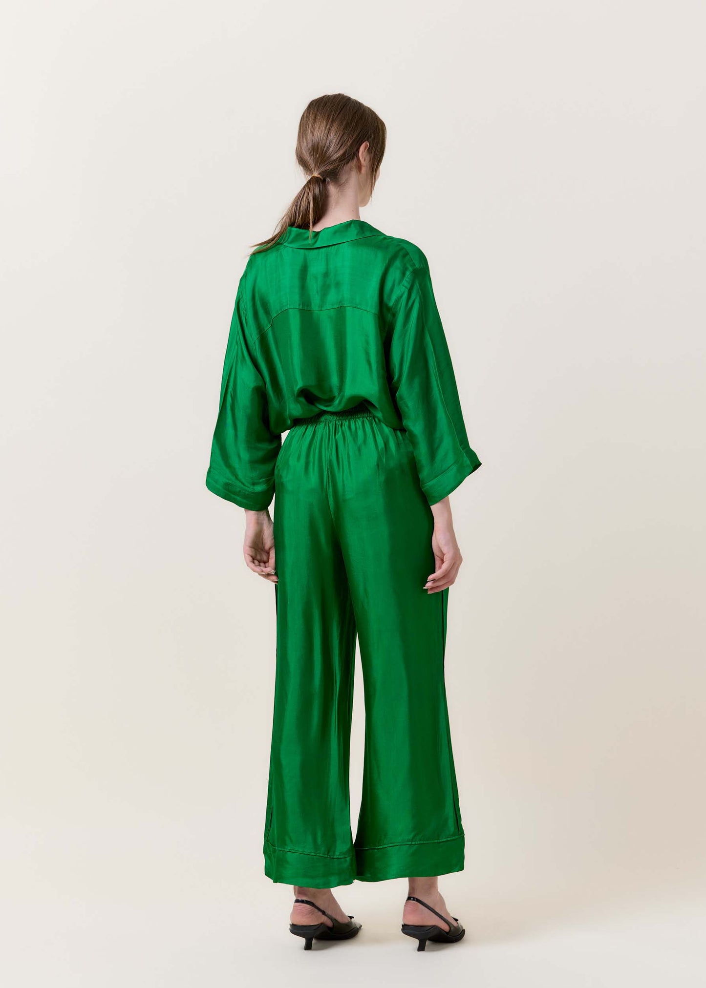 Green Silk Shirt