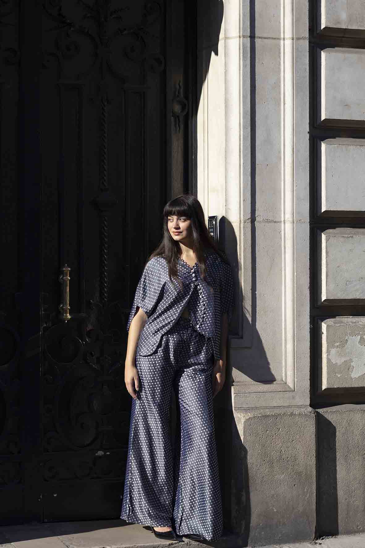 Polka Dots Silk Top - Special Design