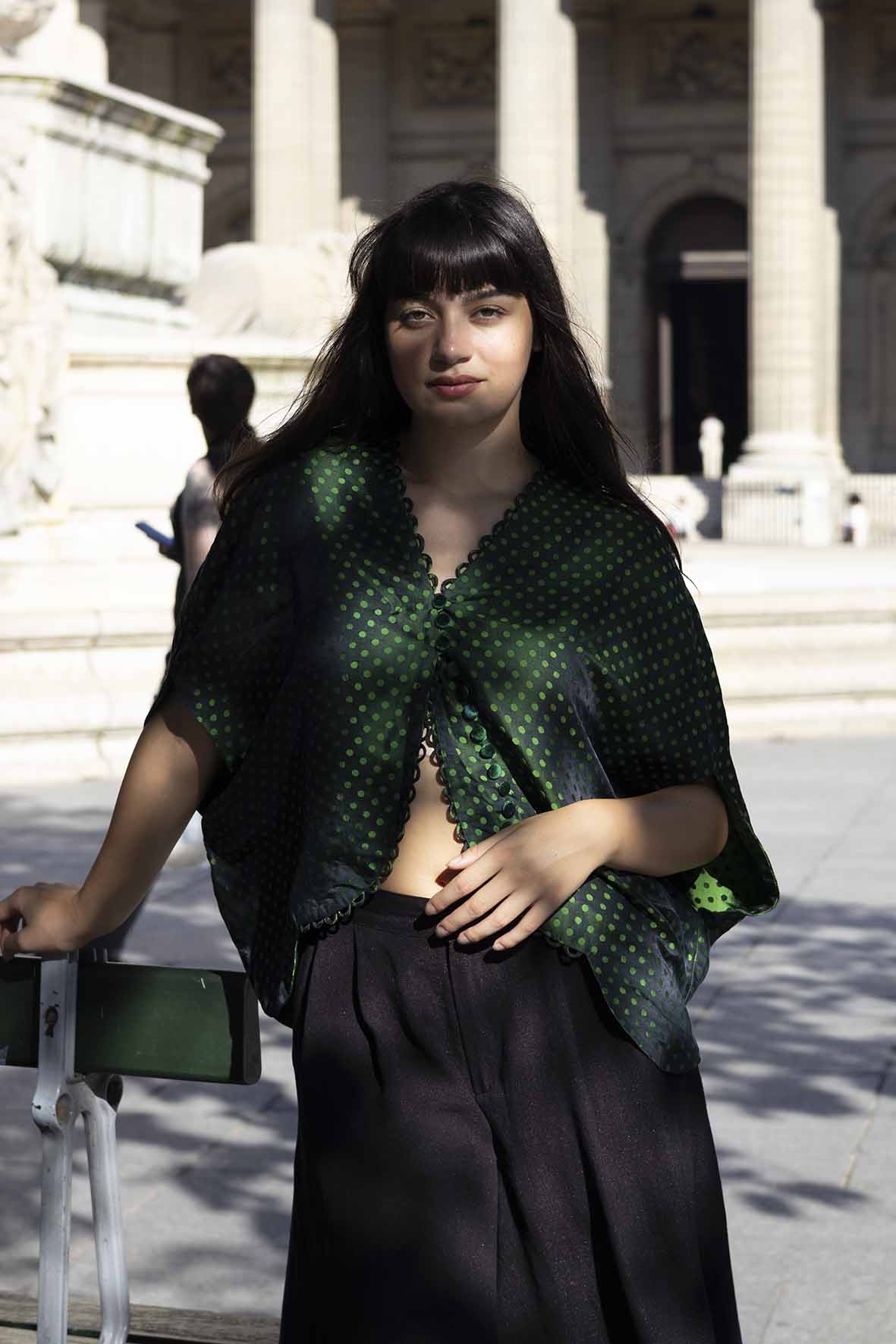 Polka Dots Silk Top - Special Design